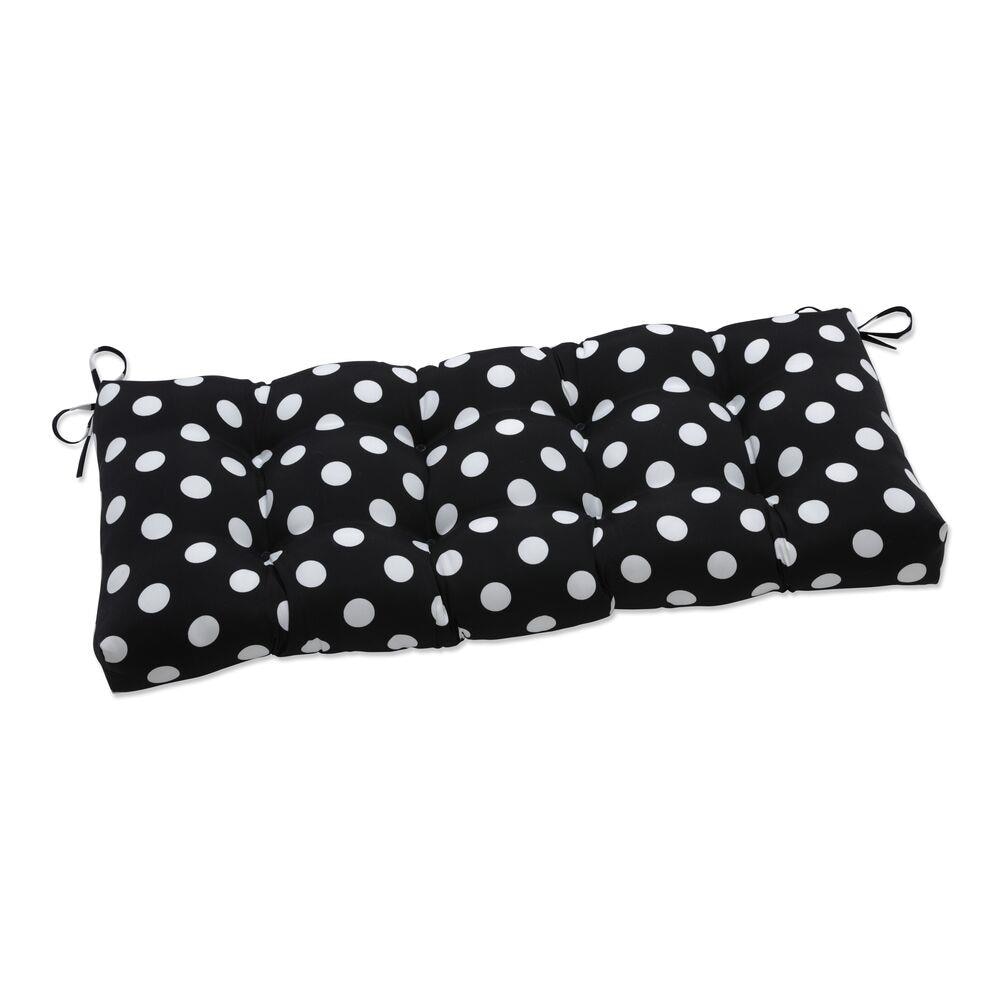 polka dot bench cushion