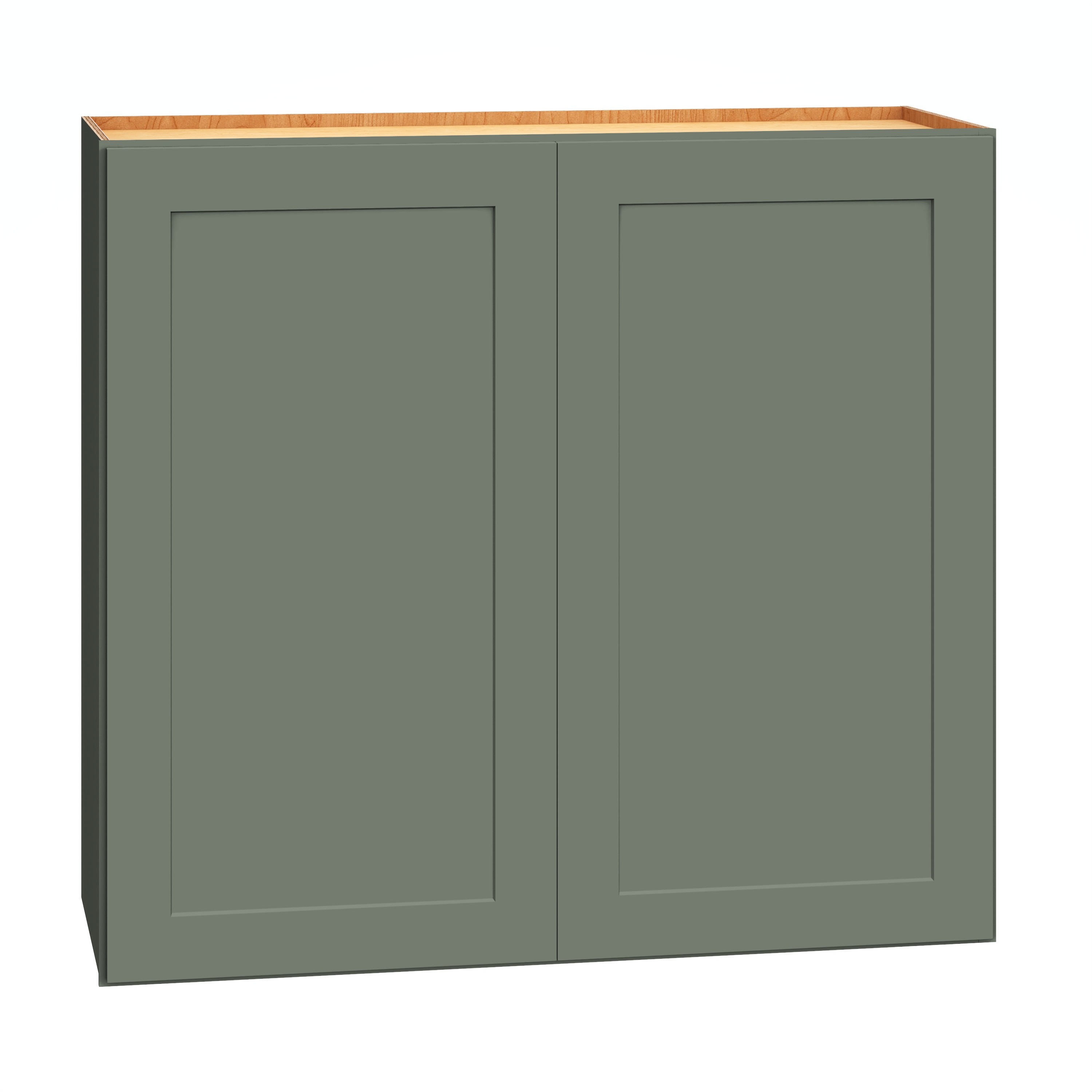 Diamond Express 61H-W3330 Jamestown 33-in W x 30-in H x 12-in D Retreat Green Wall Fully assembled Plywood Cabinet (Recessed Panel Shaker)