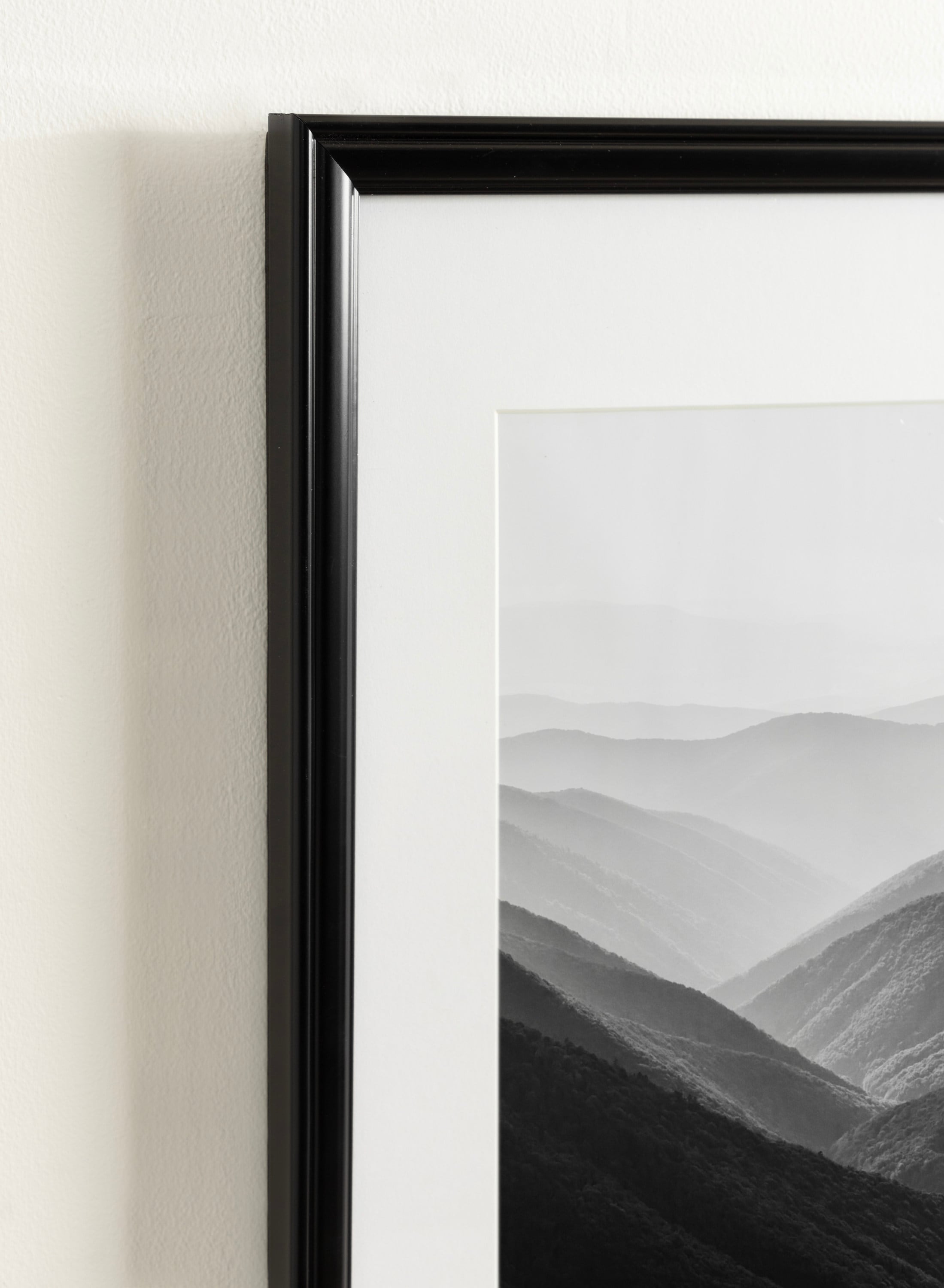 Black Polystyrene 11x14 Wall Photo Frame Set
