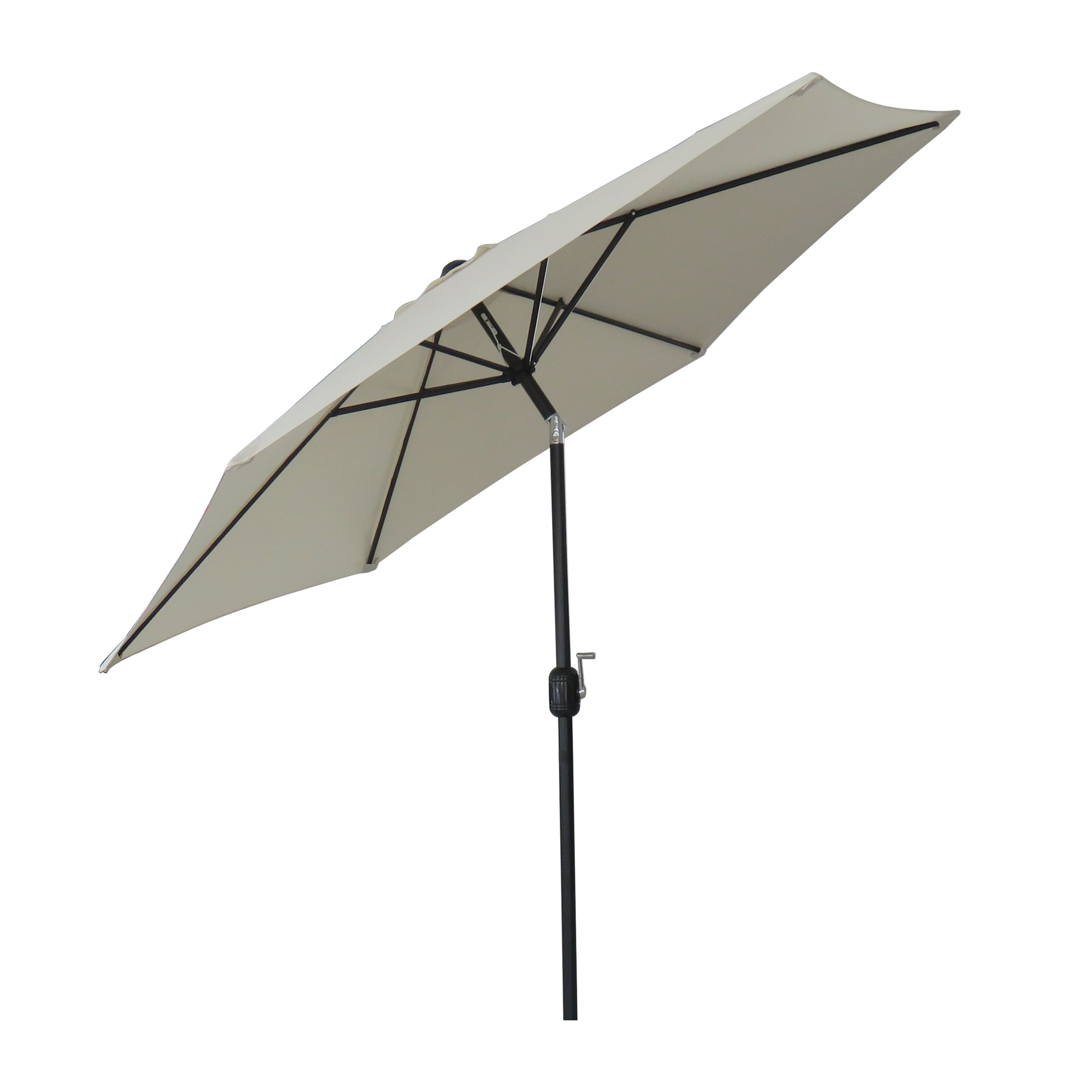 Large 2M Cream Garden Parasol Outdoor Umbrella Aluminium 