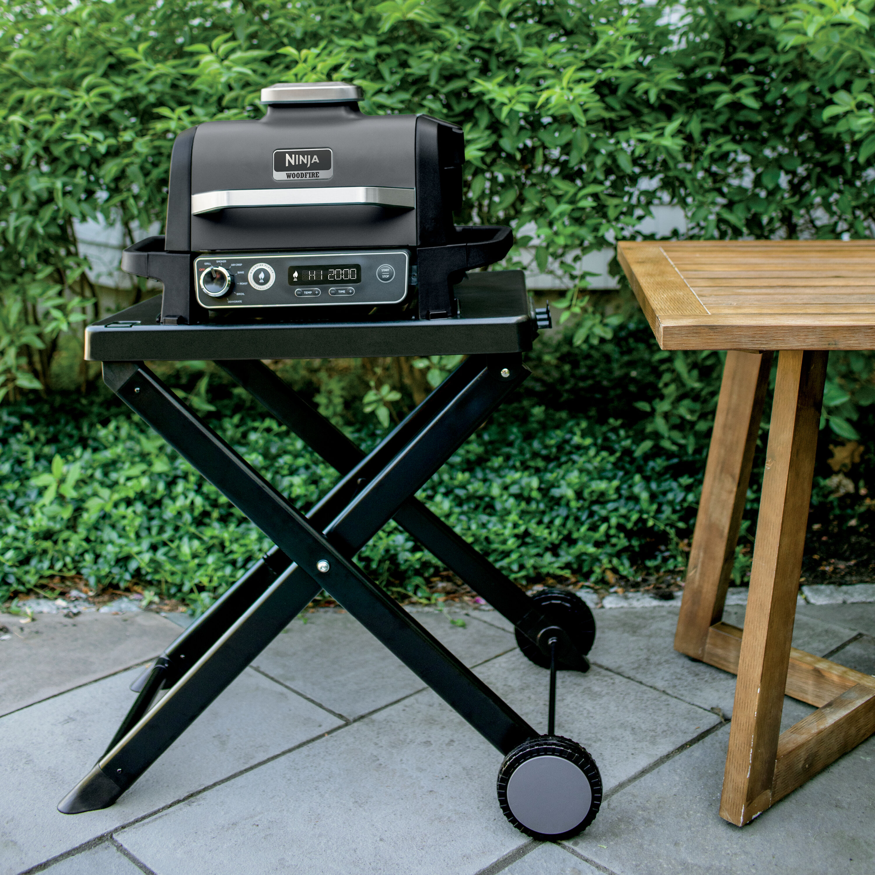 Ninja Black Aluminum Folding Grill Stand in the Grill Carts & Grill Stands  department at