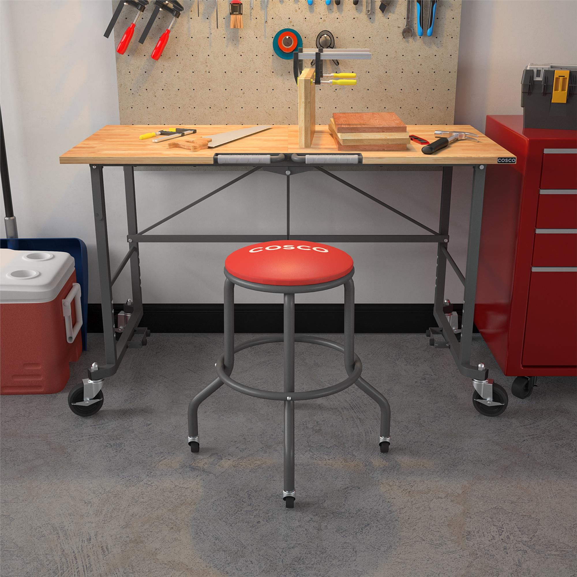 Cosco 66010RED1E Creepers-Workseats - View #3