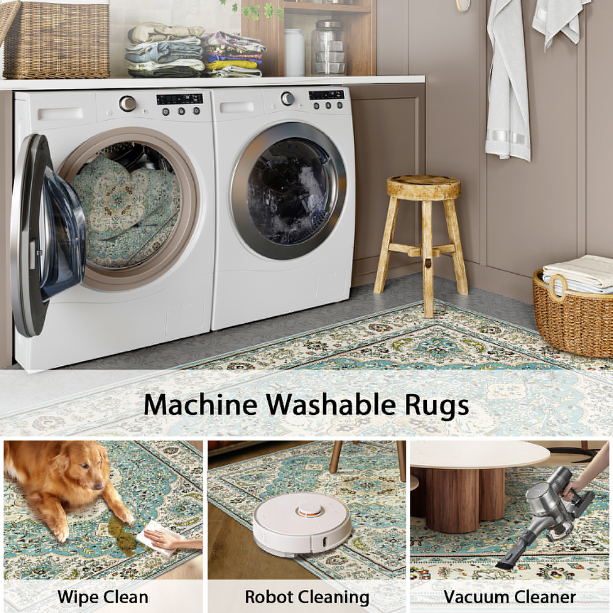 Lahome AR-DYR-011-BL2 rugs - View #6