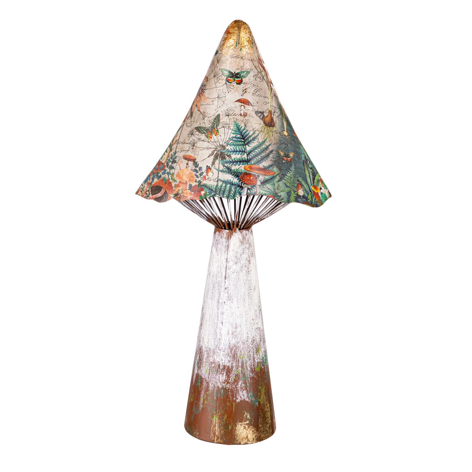 Evergreen 47M5237 18-in H x 8-in W Brown Mushroom Garden Statue