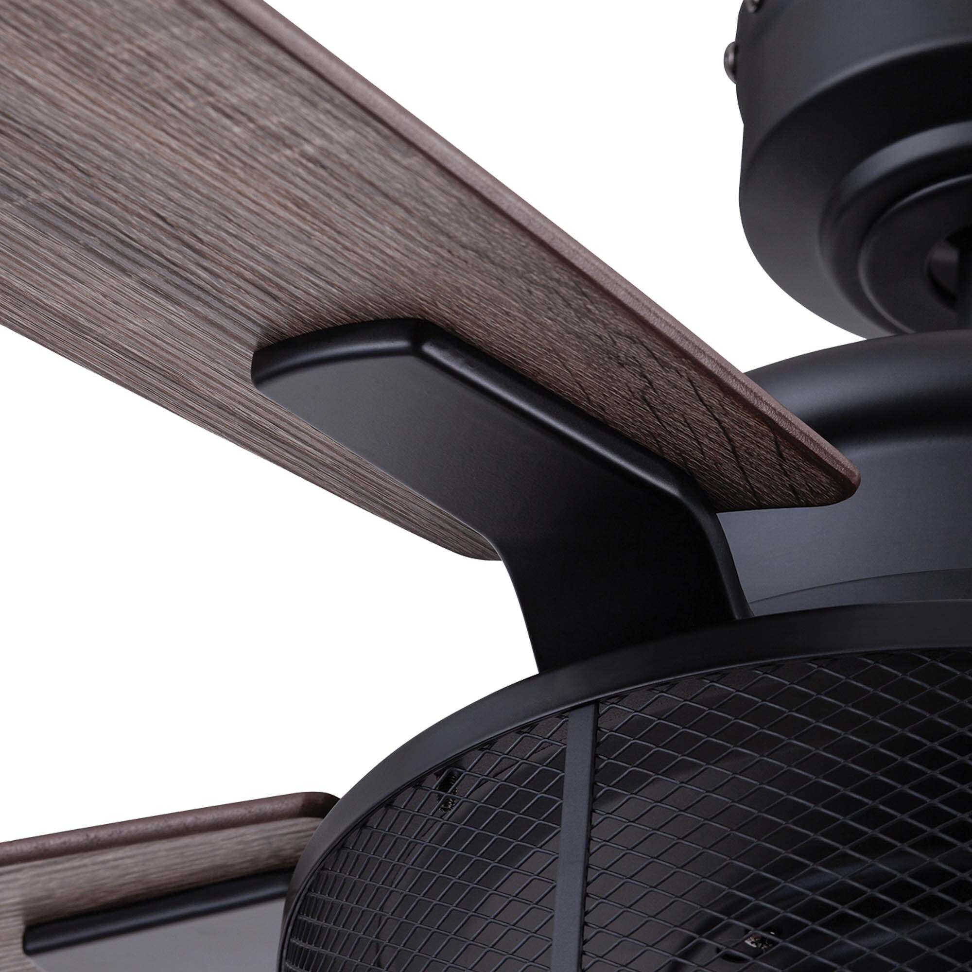 Carnegie 52" Matte Black Ceiling Fan with LED Lights and Remote