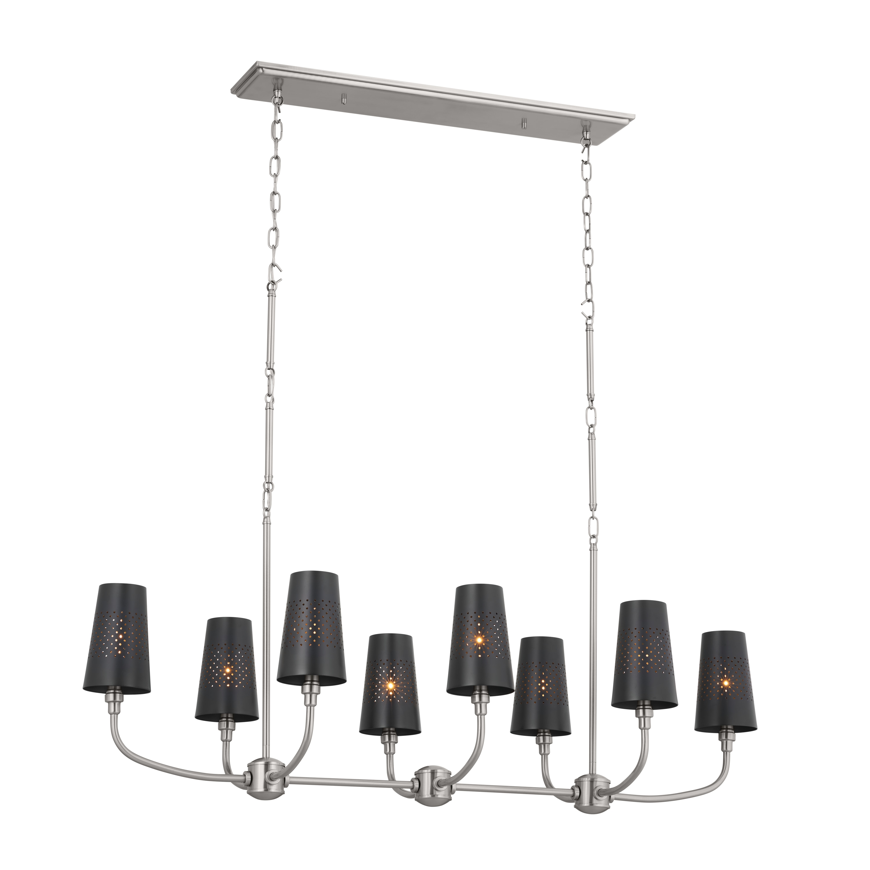 Kichler Adeena 8 -Light Pewter Traditional For Use in Bedrooms, Dining Rooms, Foyers, Kitchens, Living Rooms Chandelier 5269714 Sansujyuku sansujyuku.com