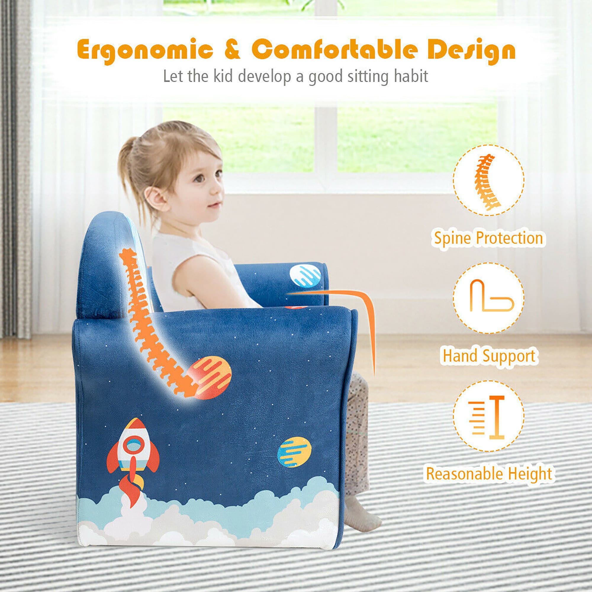 Costway HW65434 Sofas-Loveseats - View #5