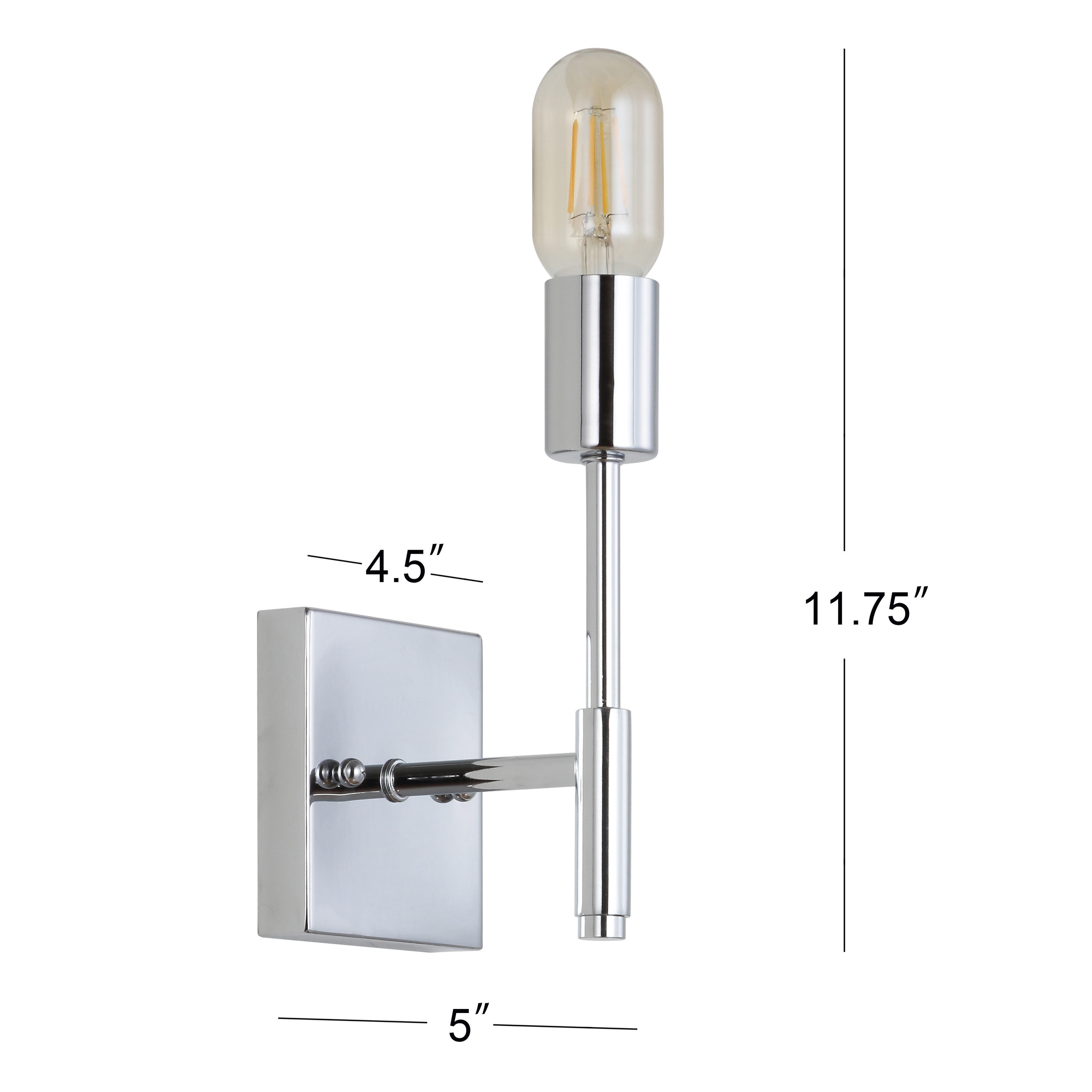 Turing 11.75'' Chrome Polished LED Wall Sconce for Versatile Placement