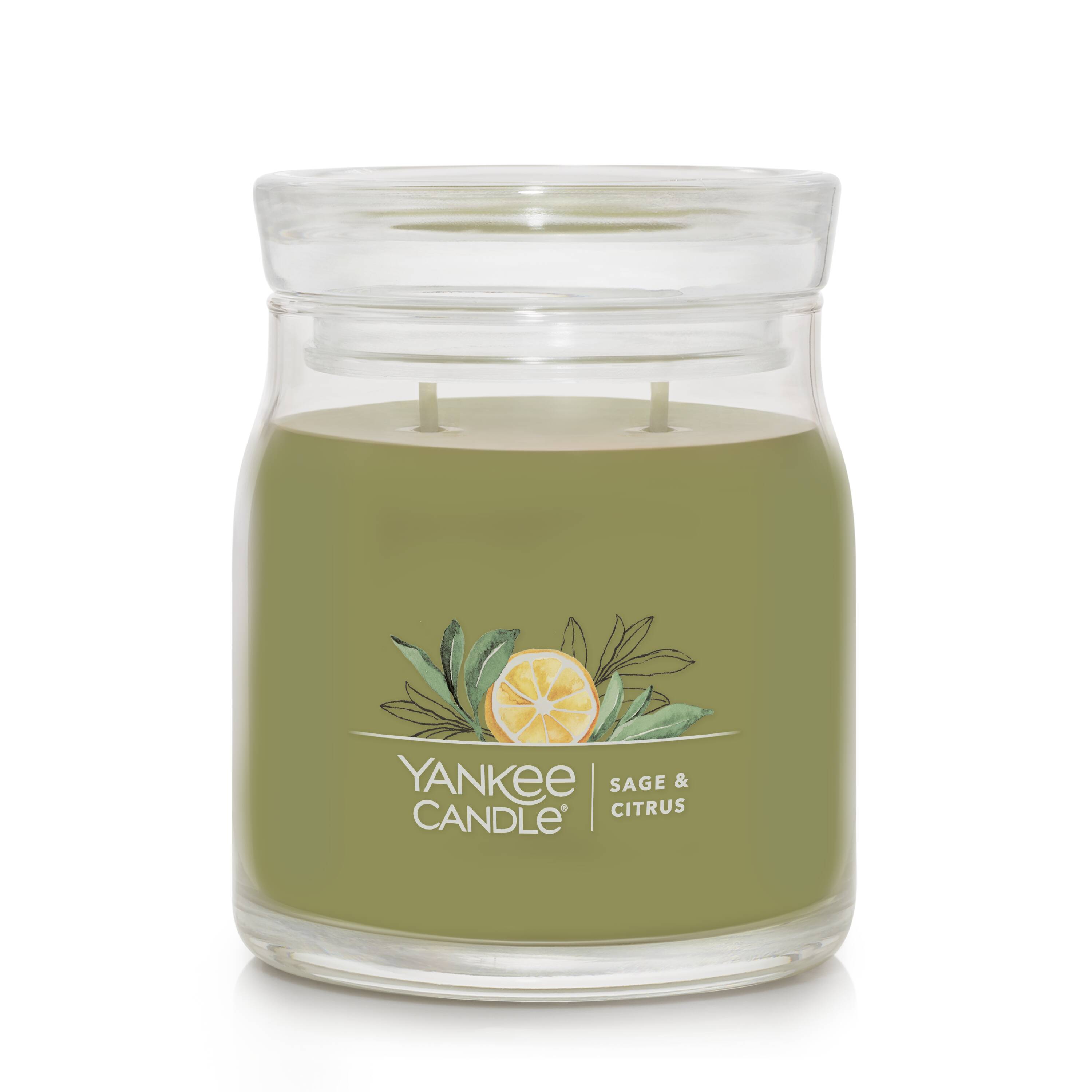 Yankee Candle 1629995 2 -Wick Sage Citrus Green Jar candle