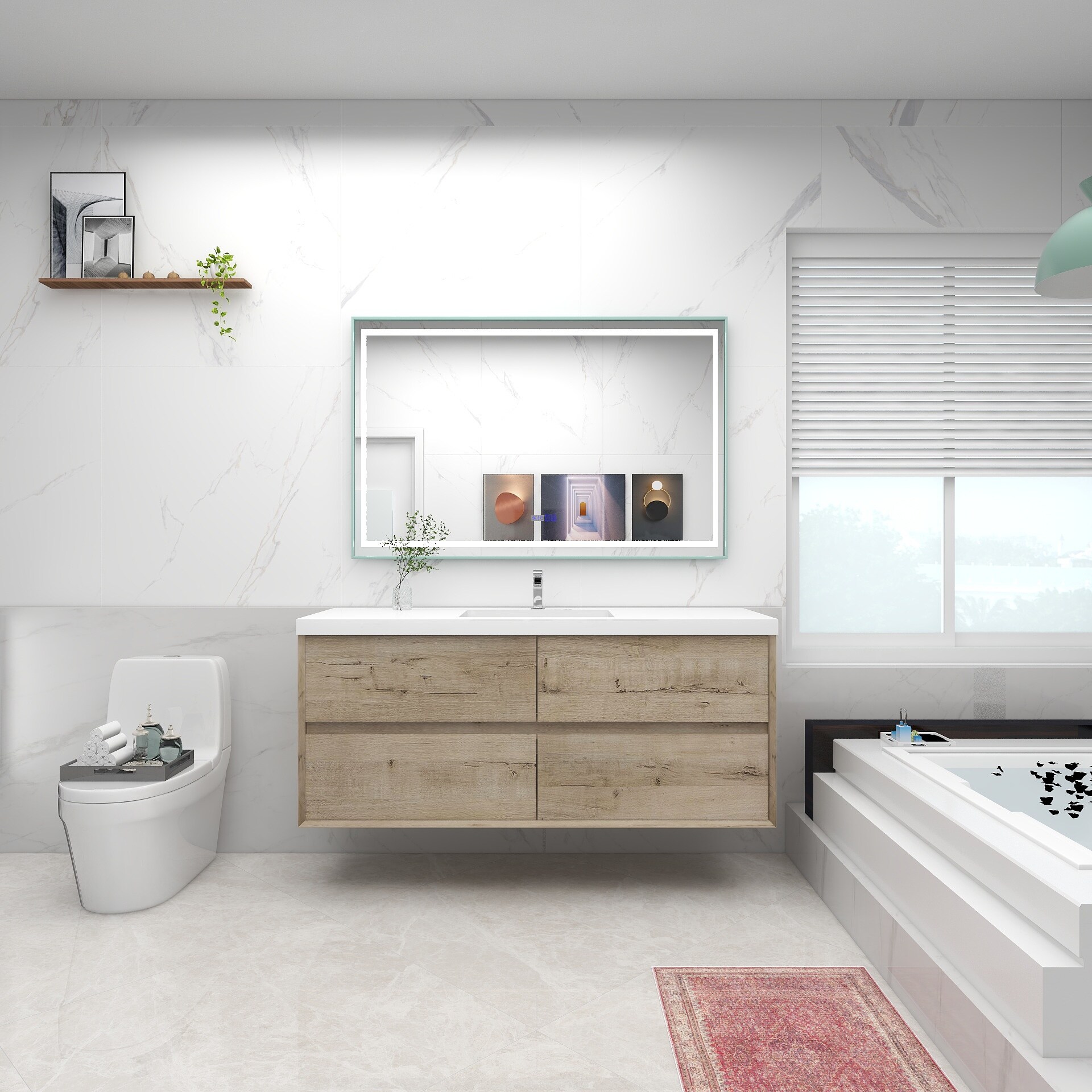 BV Better Vanity SLIM60S-WO Bath-Vanity-Combo - View #3