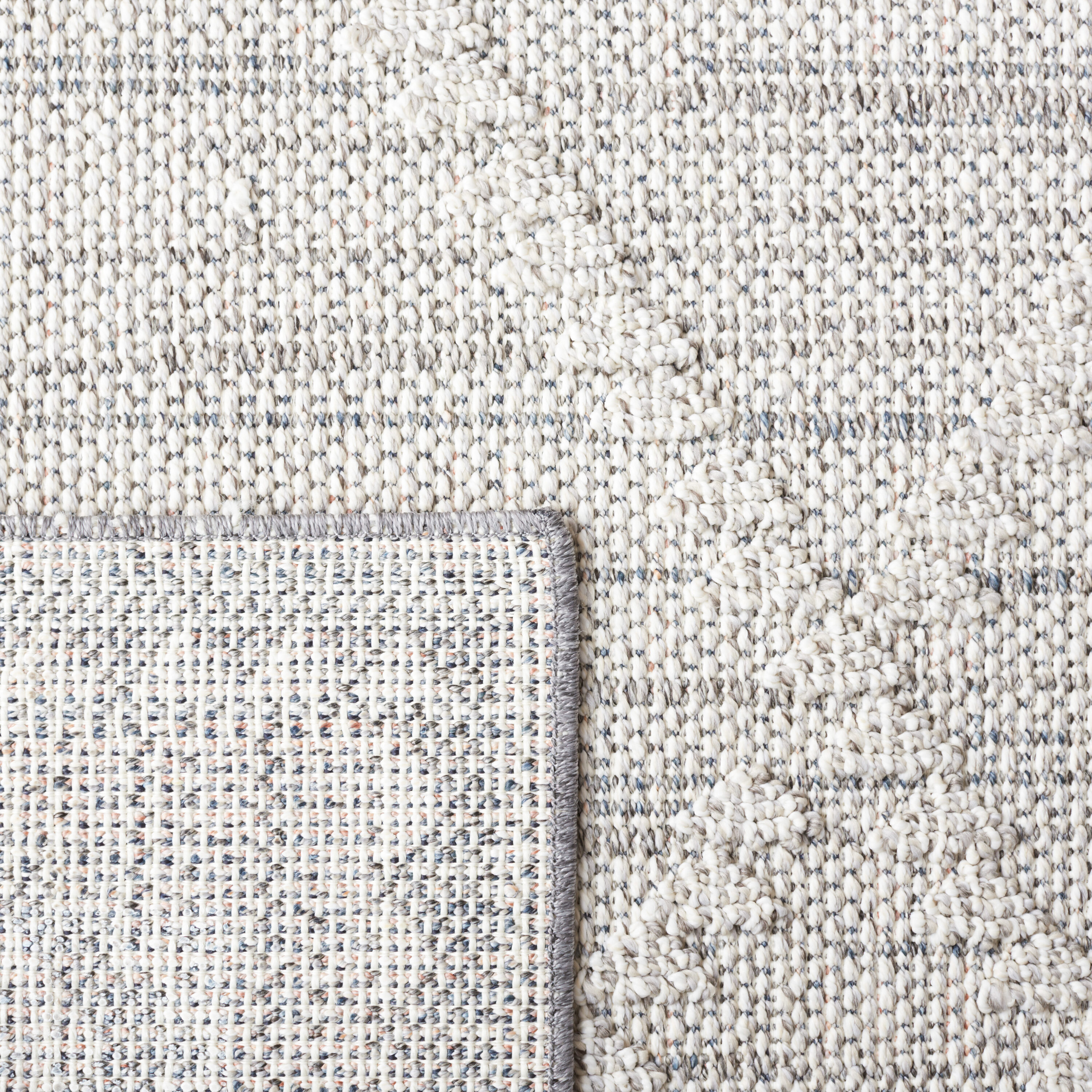 Gray Synthetic Stain-Resistant Non-Slip Washable Rug 54" x 16"