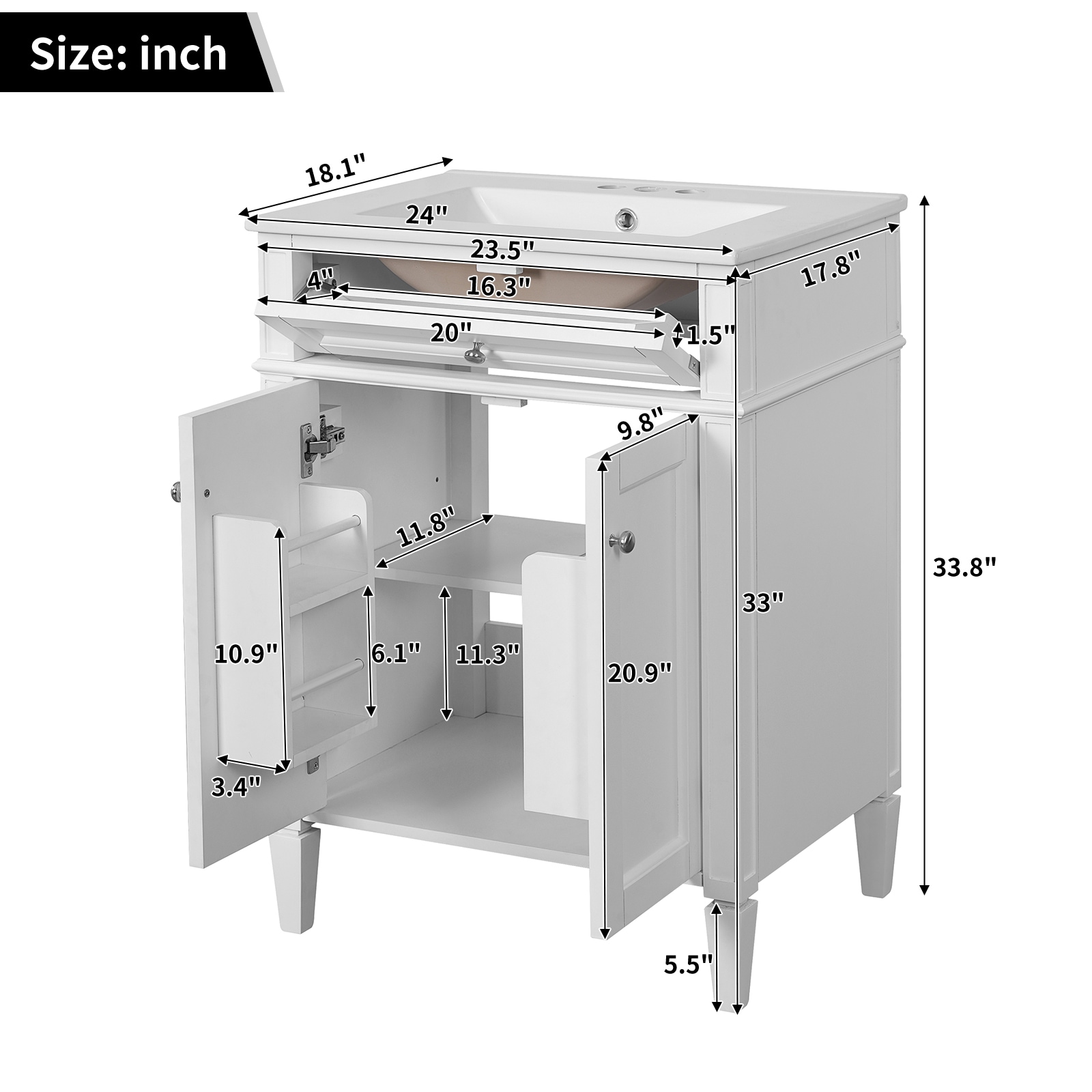Iseryn YSG309KP293 Bath-Vanity-Combo - View #14