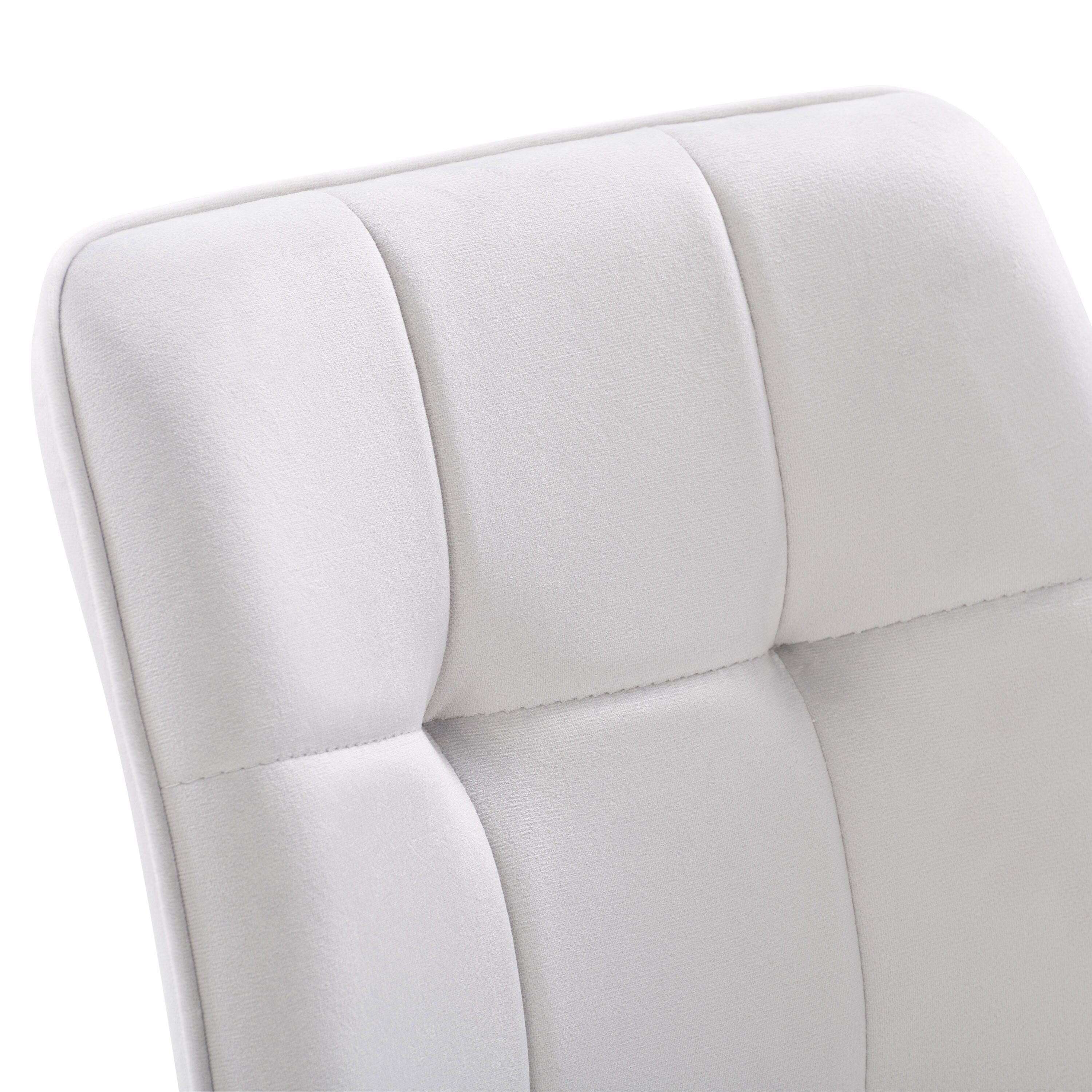 Nash Luxe Velvet Upholstered Side Chair with Black Metal Legs