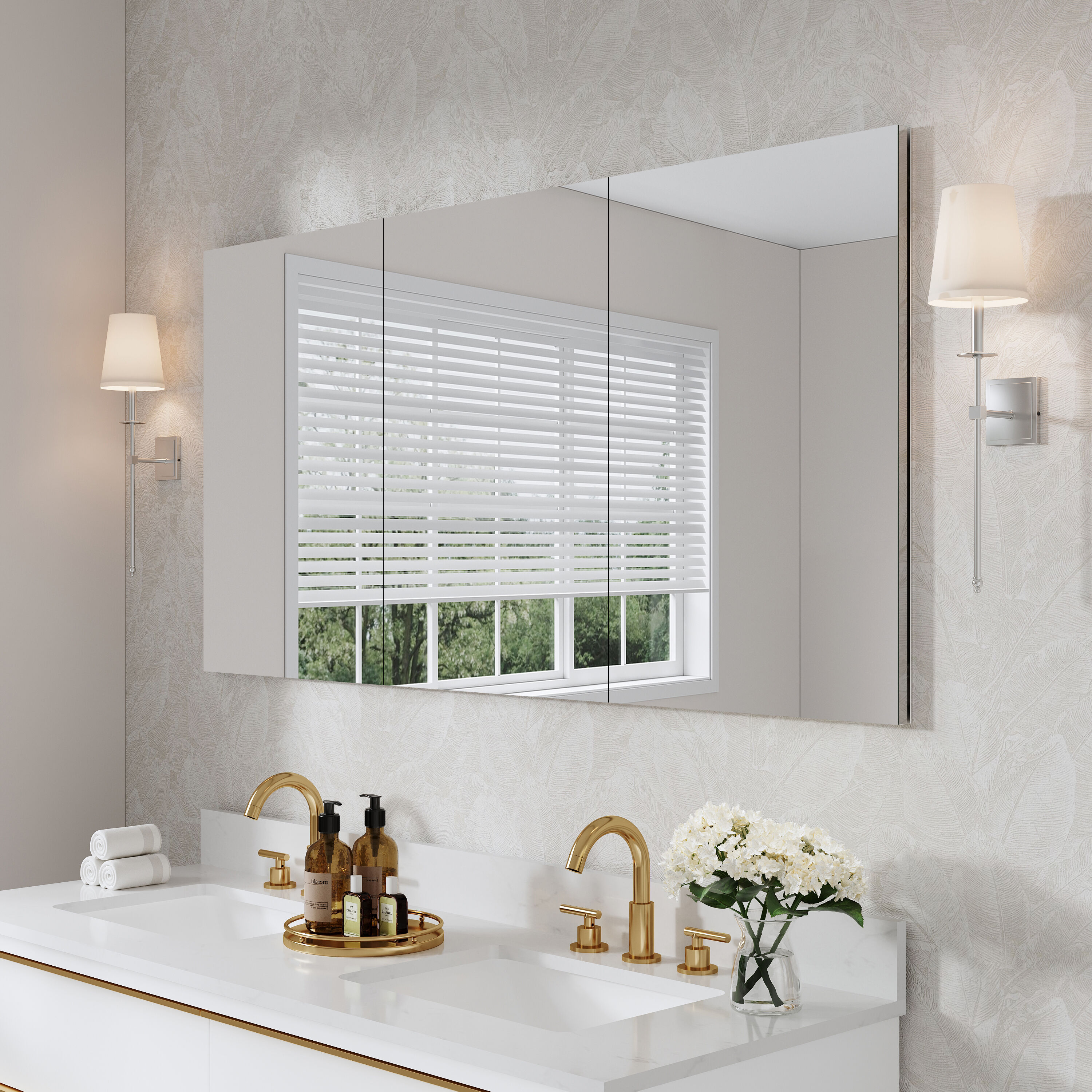 WELLFOR EX-4MC2432L Bathroom-Medicine-Cabinets - View #2
