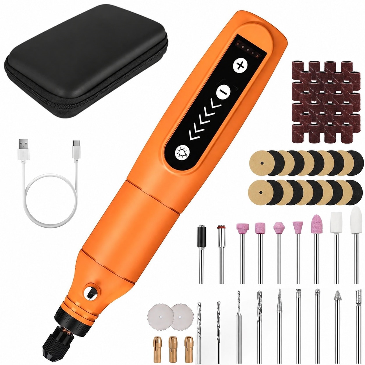 KHKFY Mini Cordless Rotary Tool Kit 5 Speed Power Engraving Tool with 71 Accessories 3.7V renewable power power cell Multi Purpose Craft Tool for #LKH0820H242