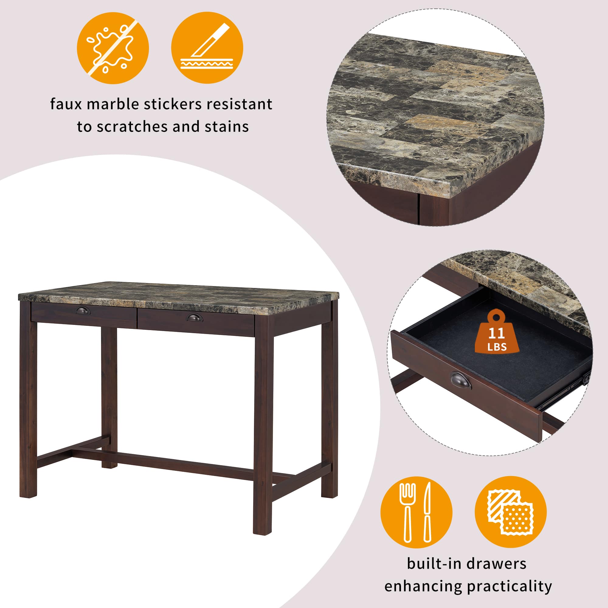 Vynxaria LEXY1909-DJCF-CZ004 Dining-Tables - View #8