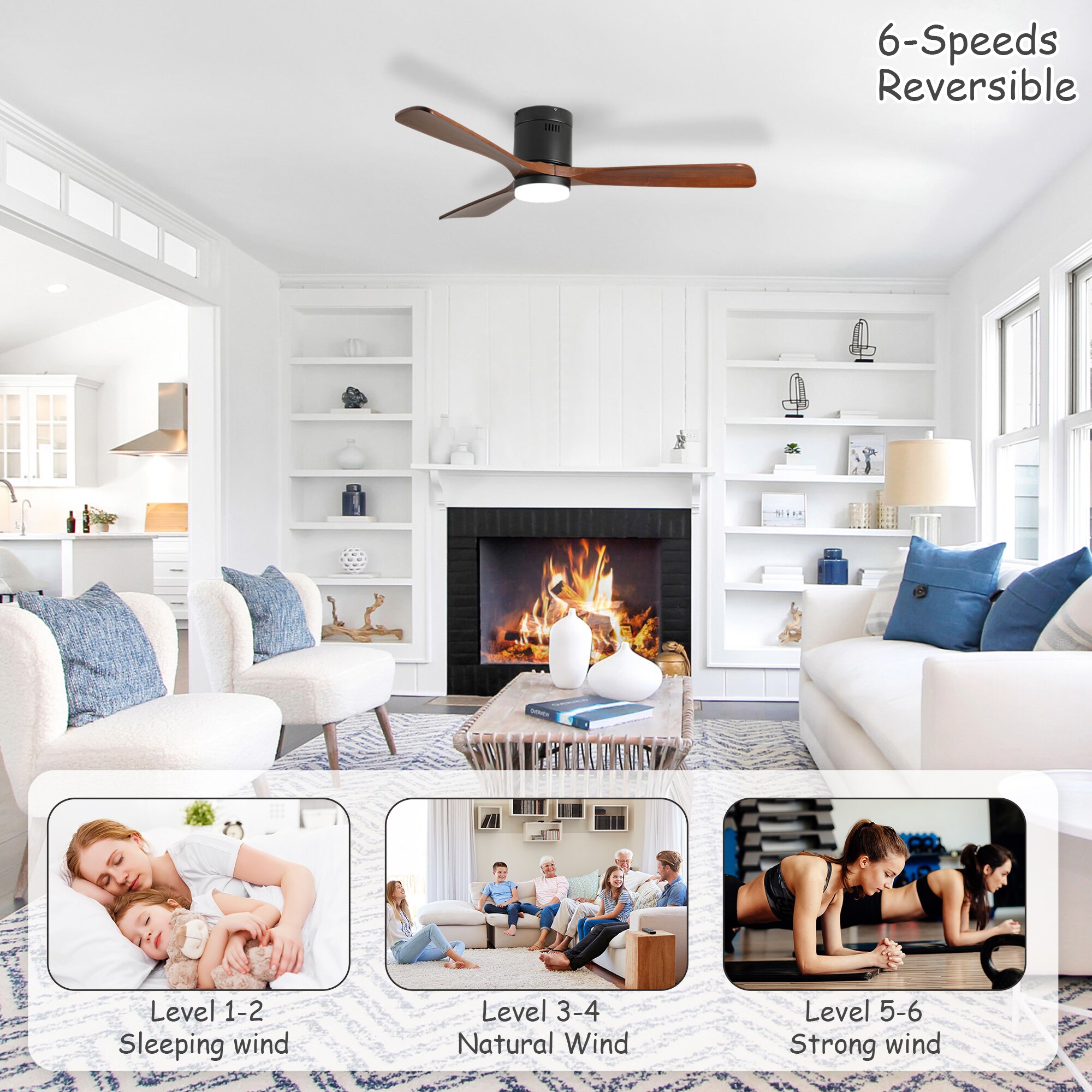 SINOFURN SYD130032WT Ceiling-Fans - View #9