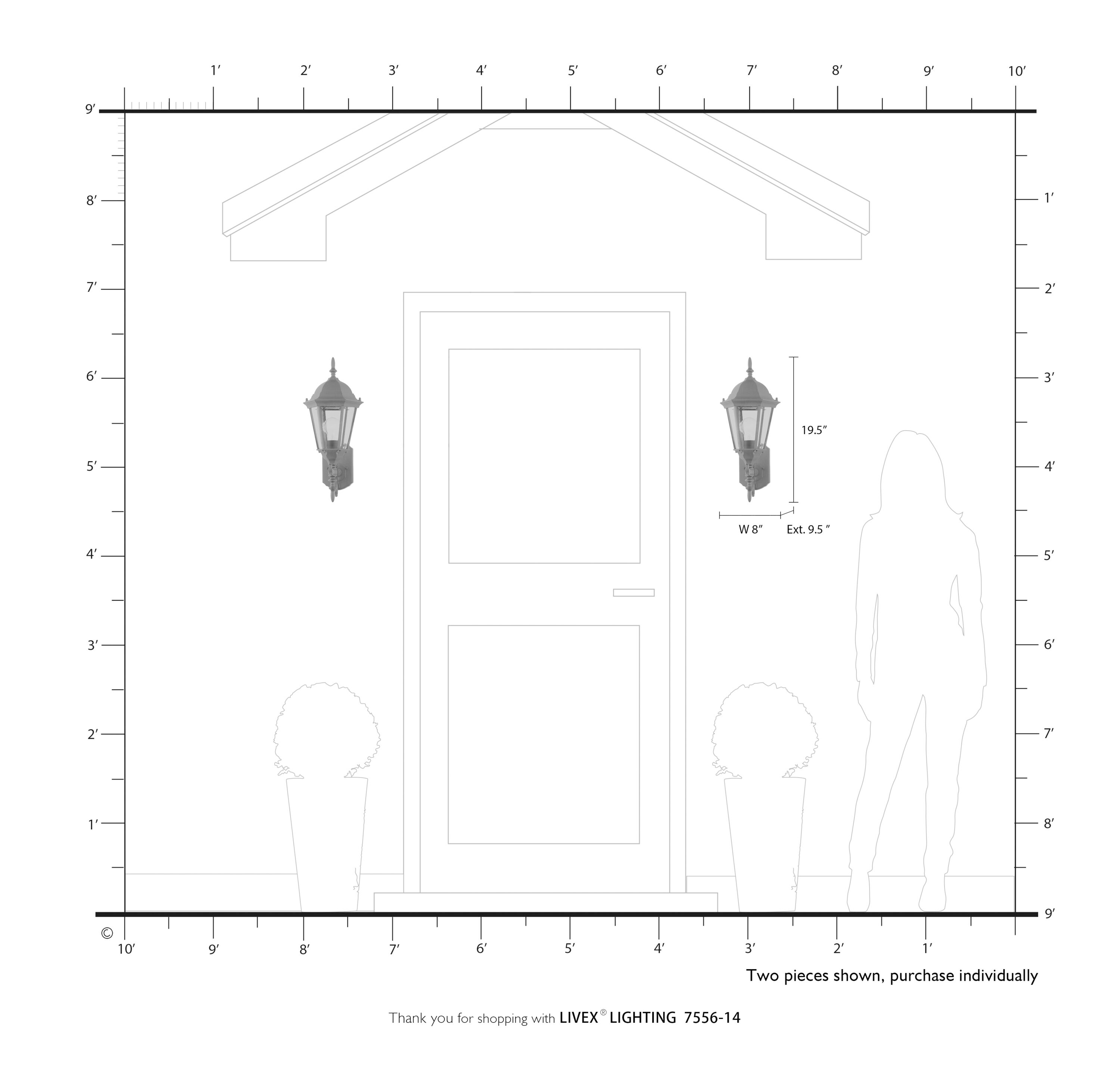 Livex Lighting 7556-14 Outdoor-Wall-Lighting - View #2