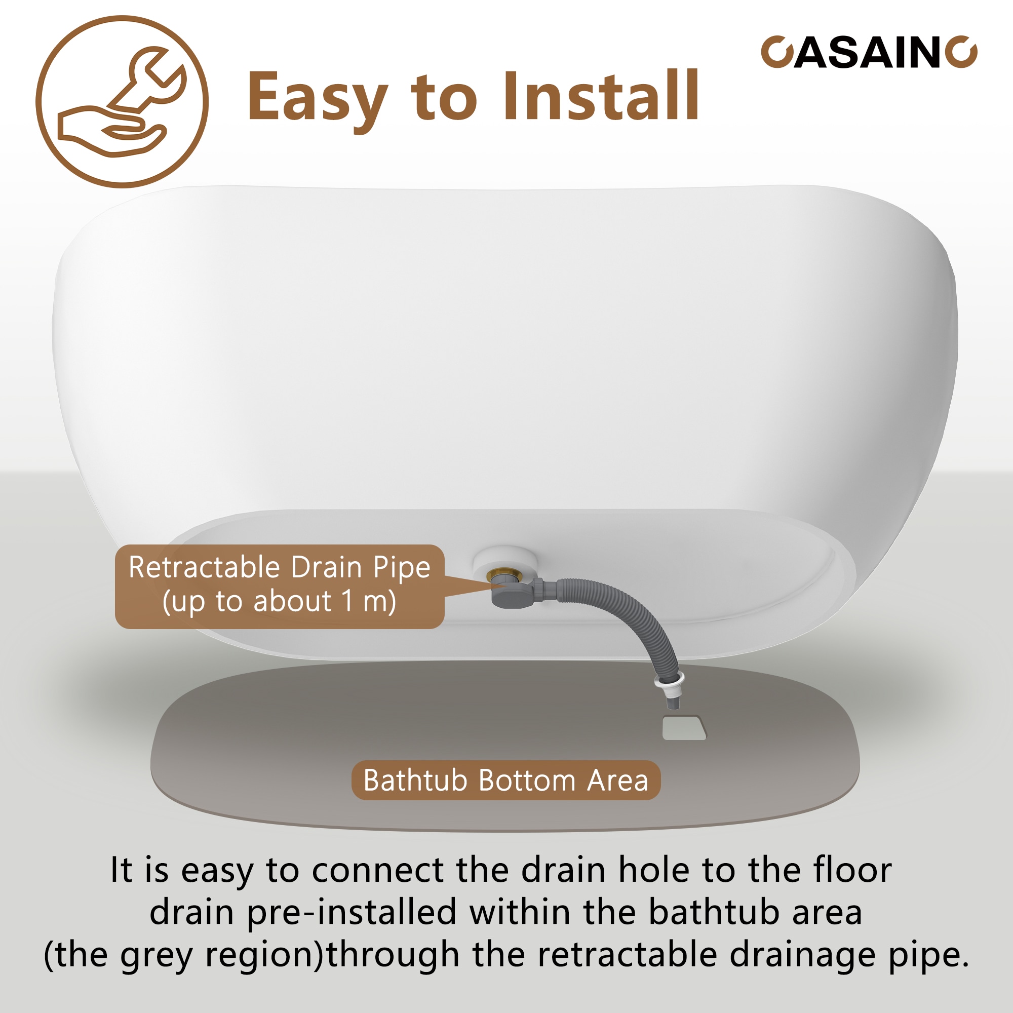 CASAINC CA06005S71MW bathtubs - View #11