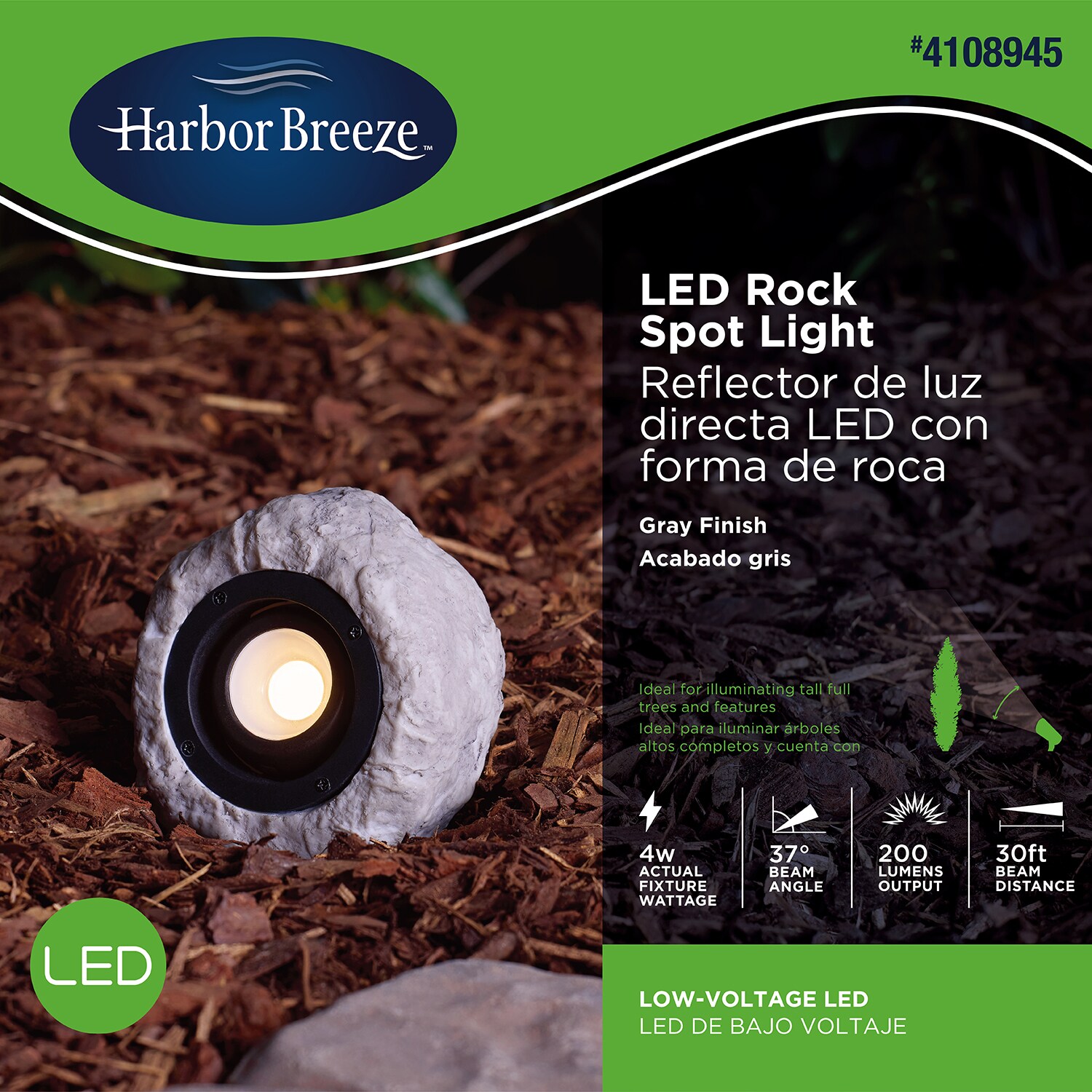 Harbor Breeze Spot Light 7-Watt Textured Bronze Low Voltage Hardwired LED  Spot Light in the Spot & Flood Lights department at