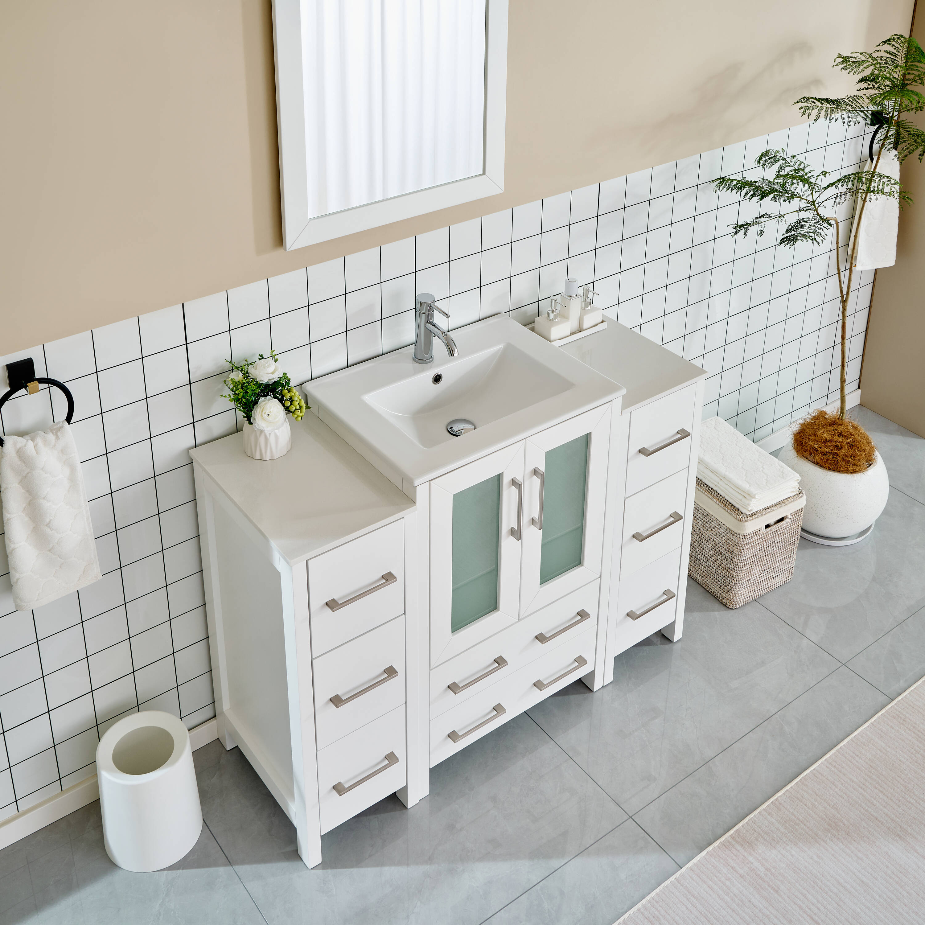 Vanity Art VA3024-48W Bath-Vanity-Combo - View #3