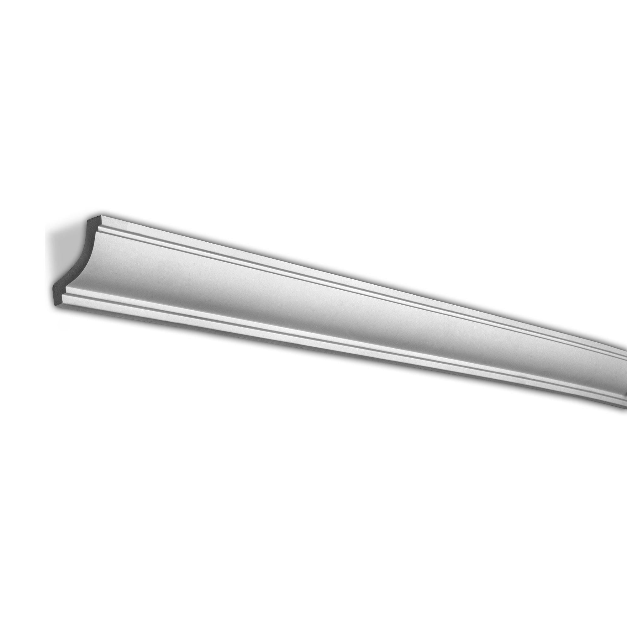 8-ft Primed White Polyurethane Crown Moulding