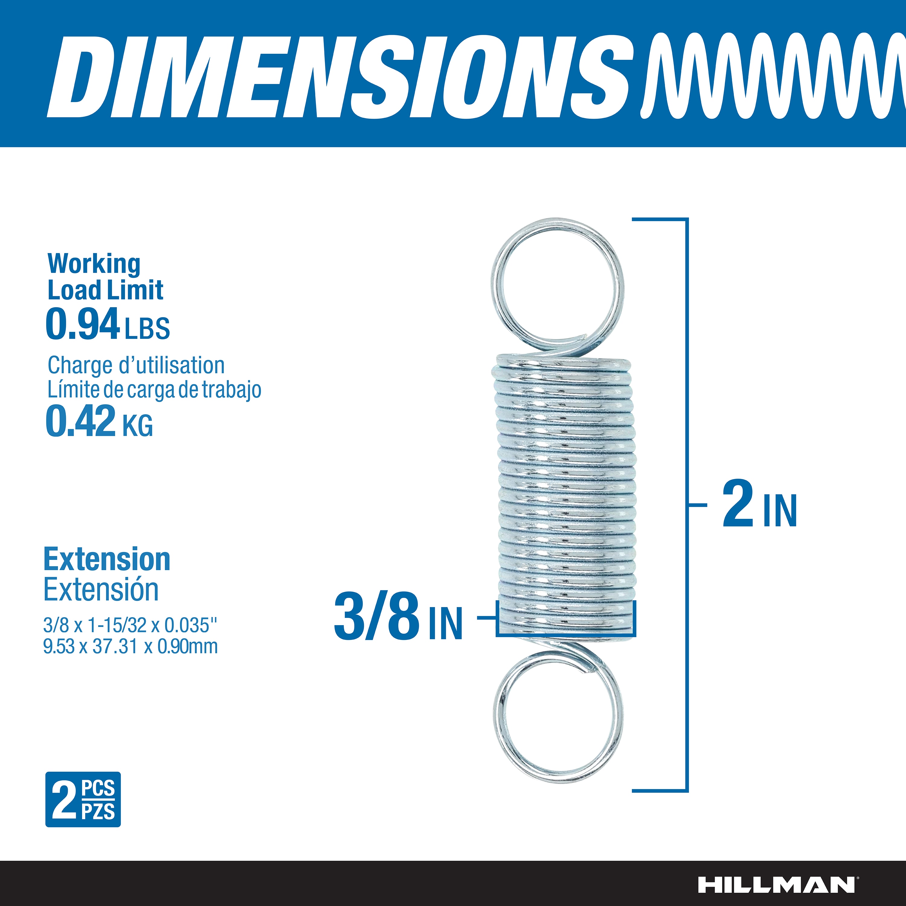 Hillman 543470 Window-Screen-Tension-Springs - View #3