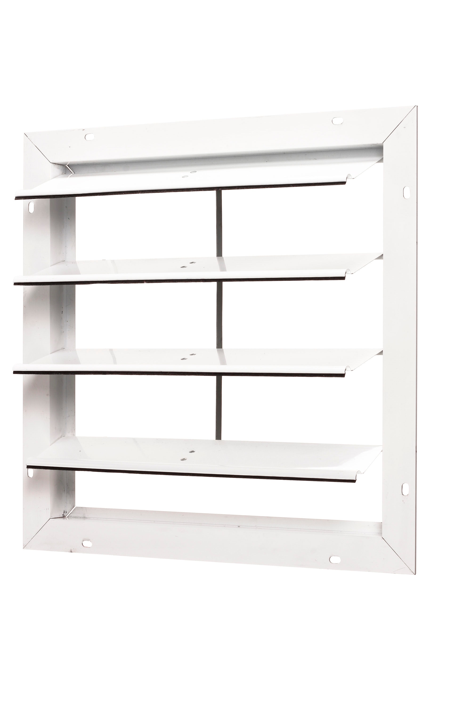 Master Flow 16-in x 16-in White Square Aluminum Gable Louver Vent in ...