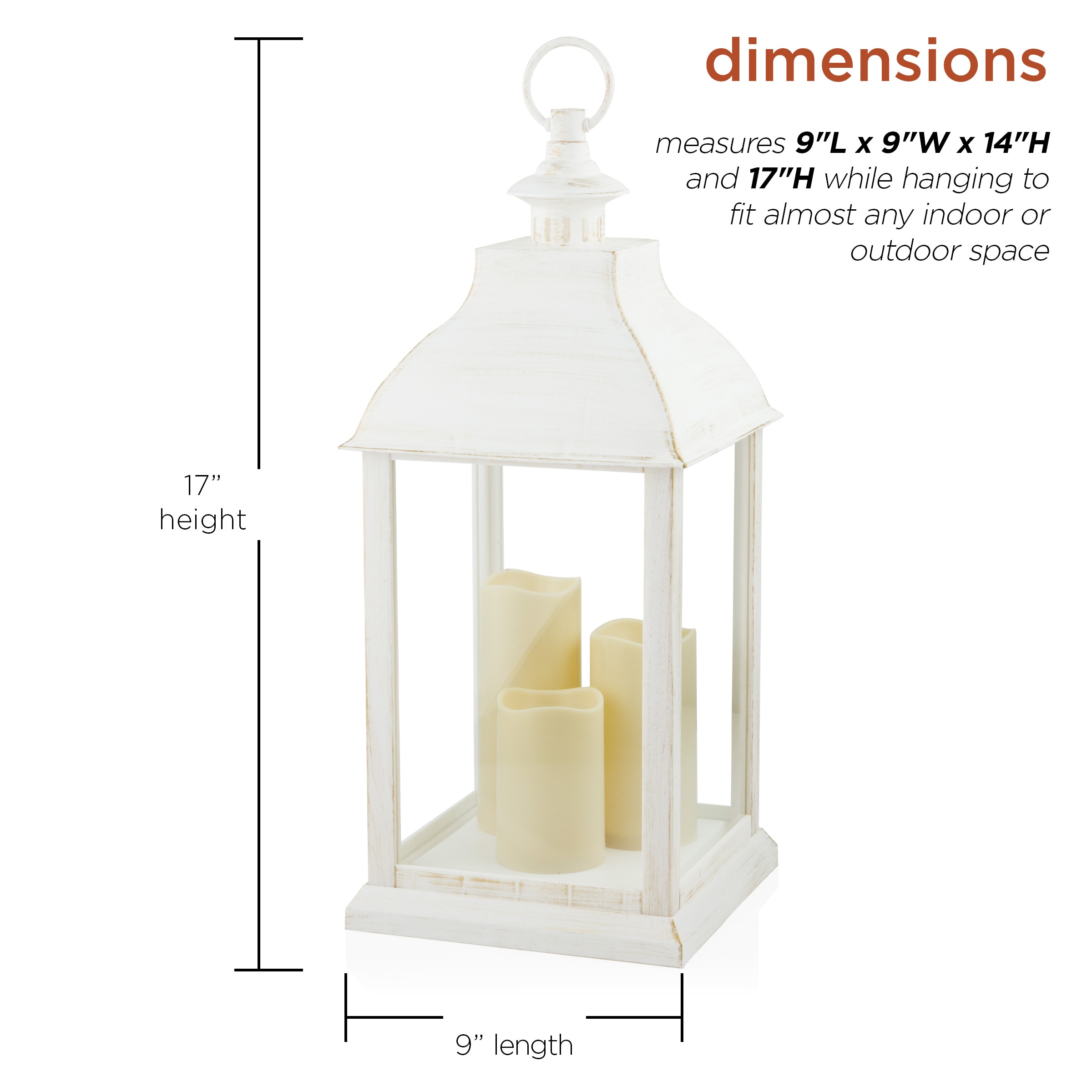 Alpine Corporation IVY100HH-S Outdoor-Decorative-Lanterns - View #3