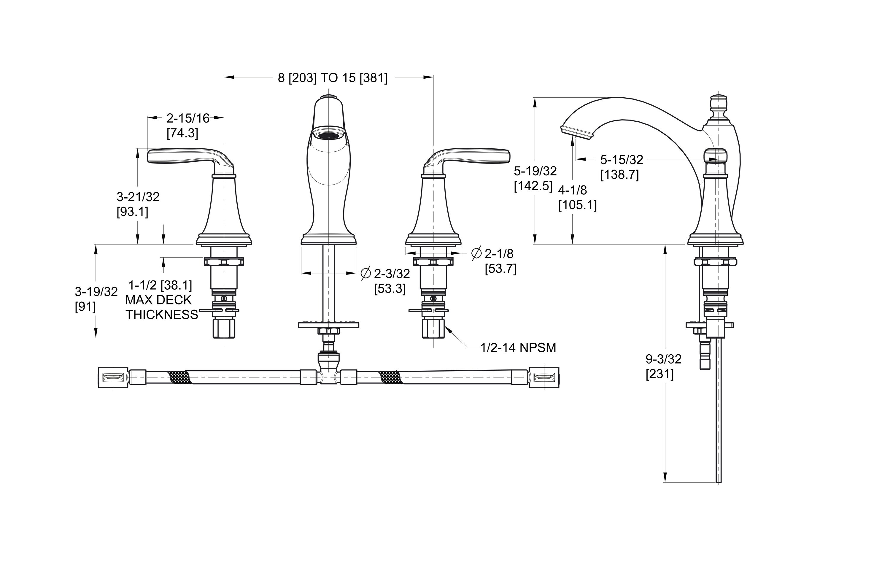 Pfister Northcott Brushed Nickel 2-handle Widespread WaterSense Mid-arc ...