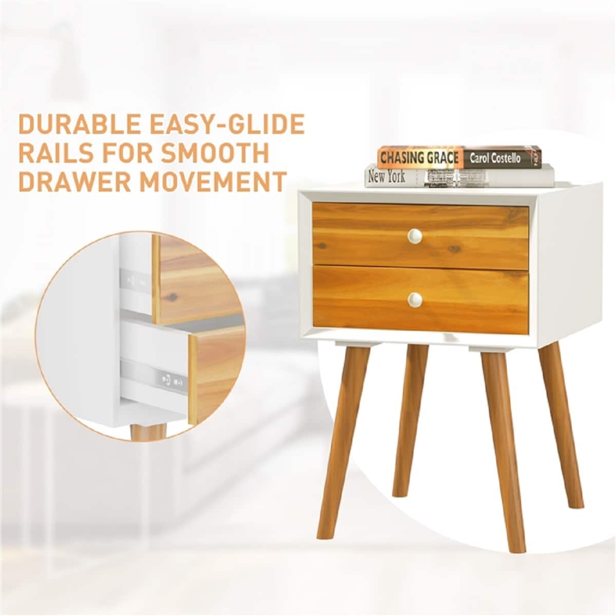 WELLFOR HW-HLY-63800BK nightstands - View #4