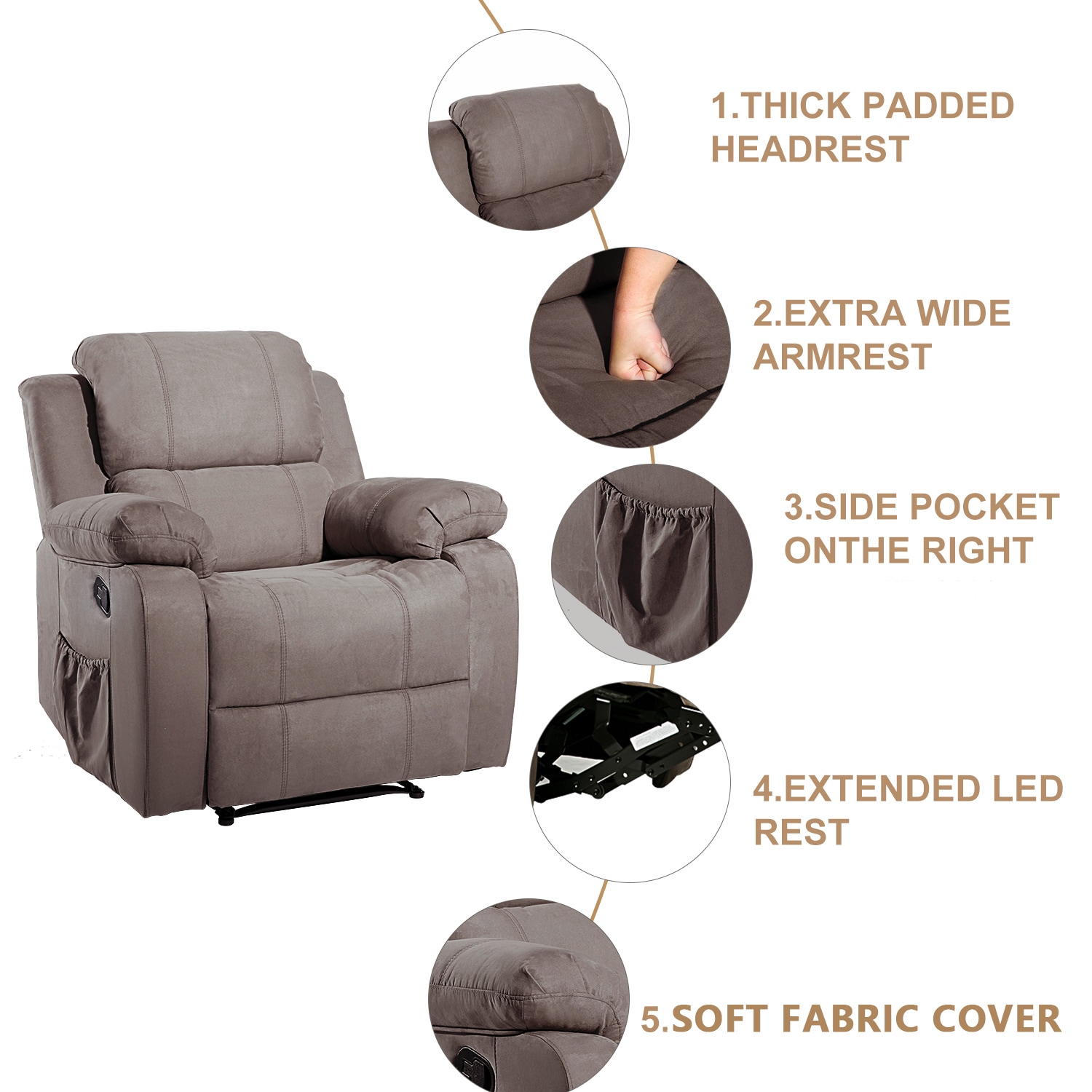 CASAINC OR-PP039116EAA recliners - View #6