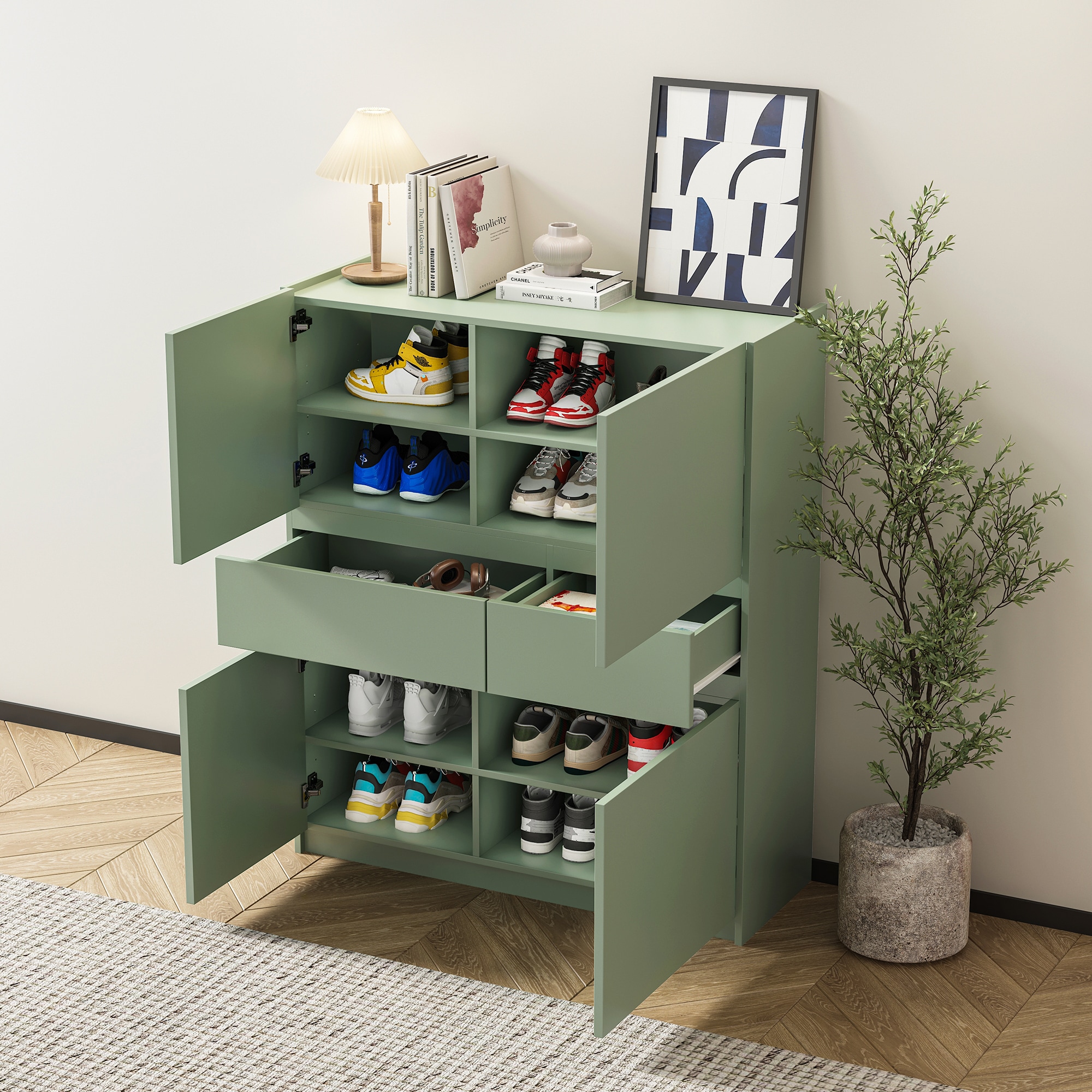 SINOFURN SYC080007GN Shoe-Racks - View #9