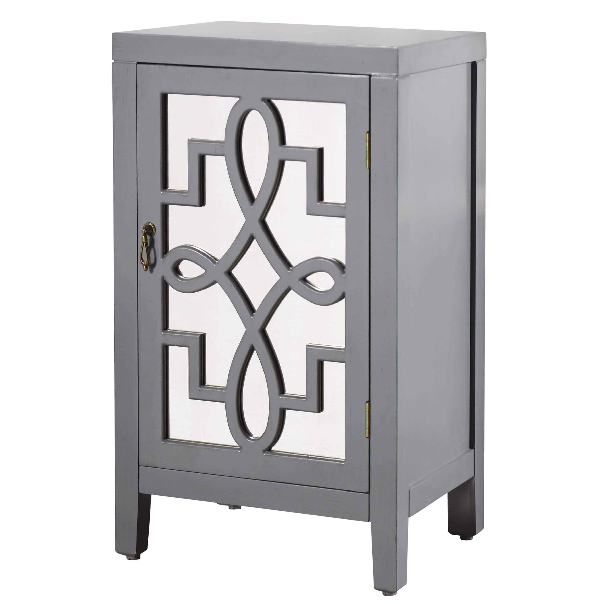 StyleCraft Home Collection Grey Nightstand in the Nightstands ...