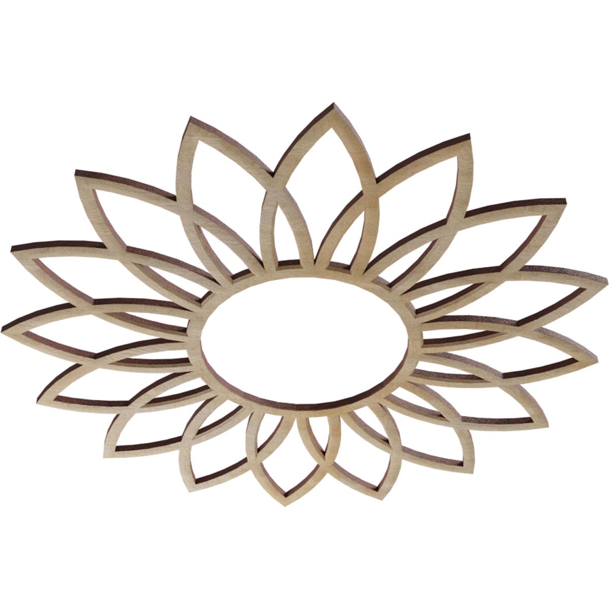 Ekena Millwork CMWP16X16X0375DAHI Ceiling-Medallions - View #2