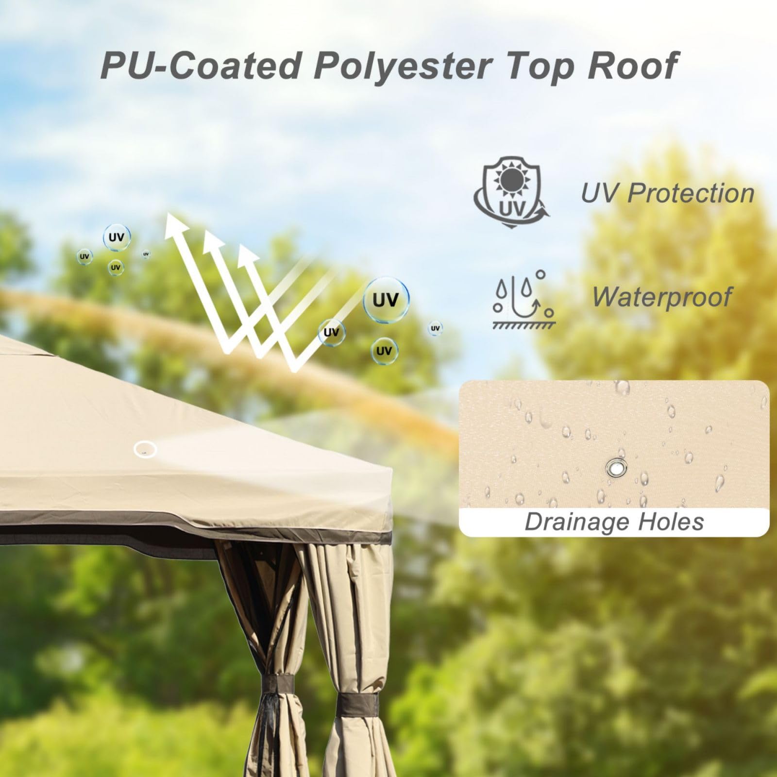 Aoodor A149-PKIBN Wood-Resin-Gazebos - View #4