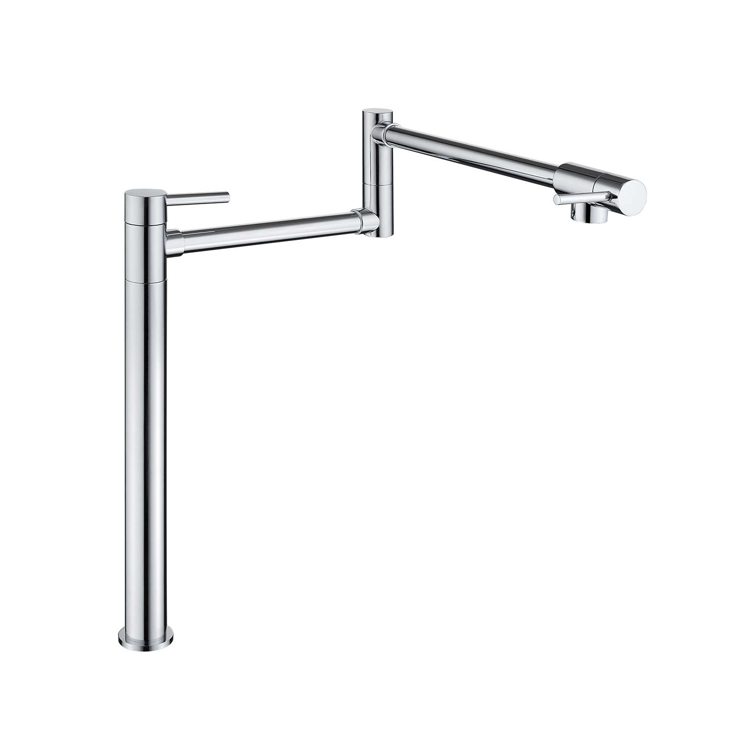 Tatayosi JJ-8020CH Commercial Grade Pot Filler Faucet with Extended Swivel Arm and Dual Handles
