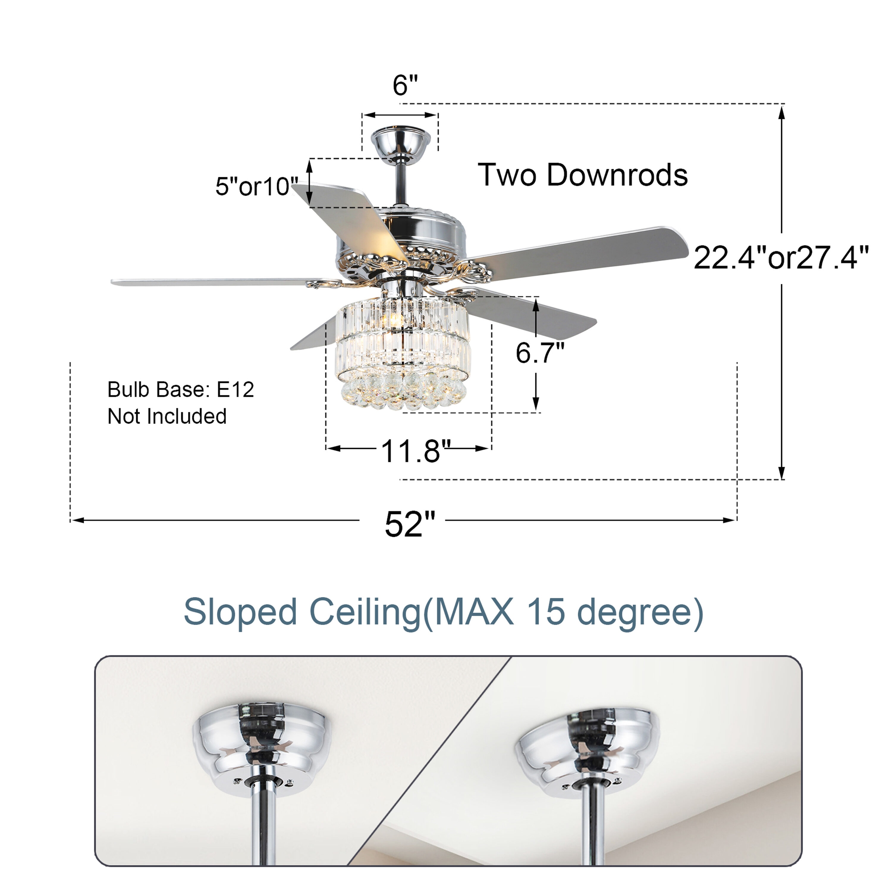 Oaks Decor BD2019 Ceiling-Fans - View #11