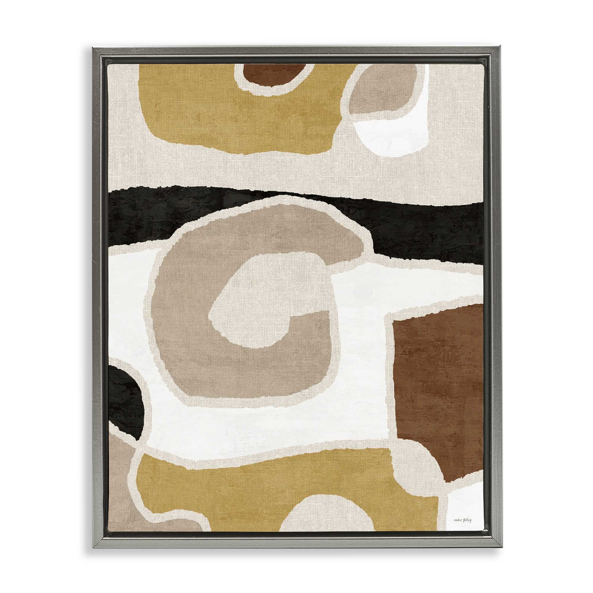 Stupell Industries BT-586-FFL-16X20 Earthy Boho Geometrics Floating Frame design by Amber Sterling