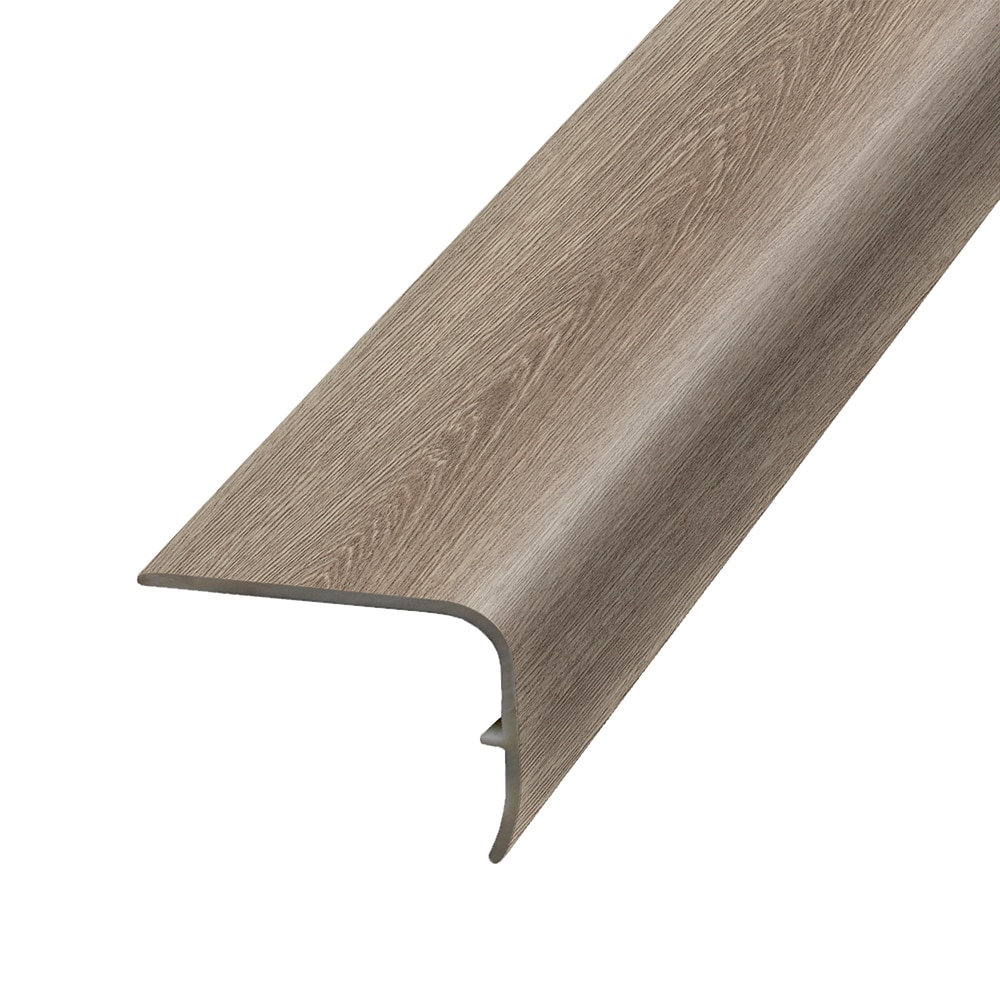 Project Source LVSNP-07924 1.88-in x 78.7-in x 1.32-in Lourdes Prefinished Vinyl Overlap Stair Nosing