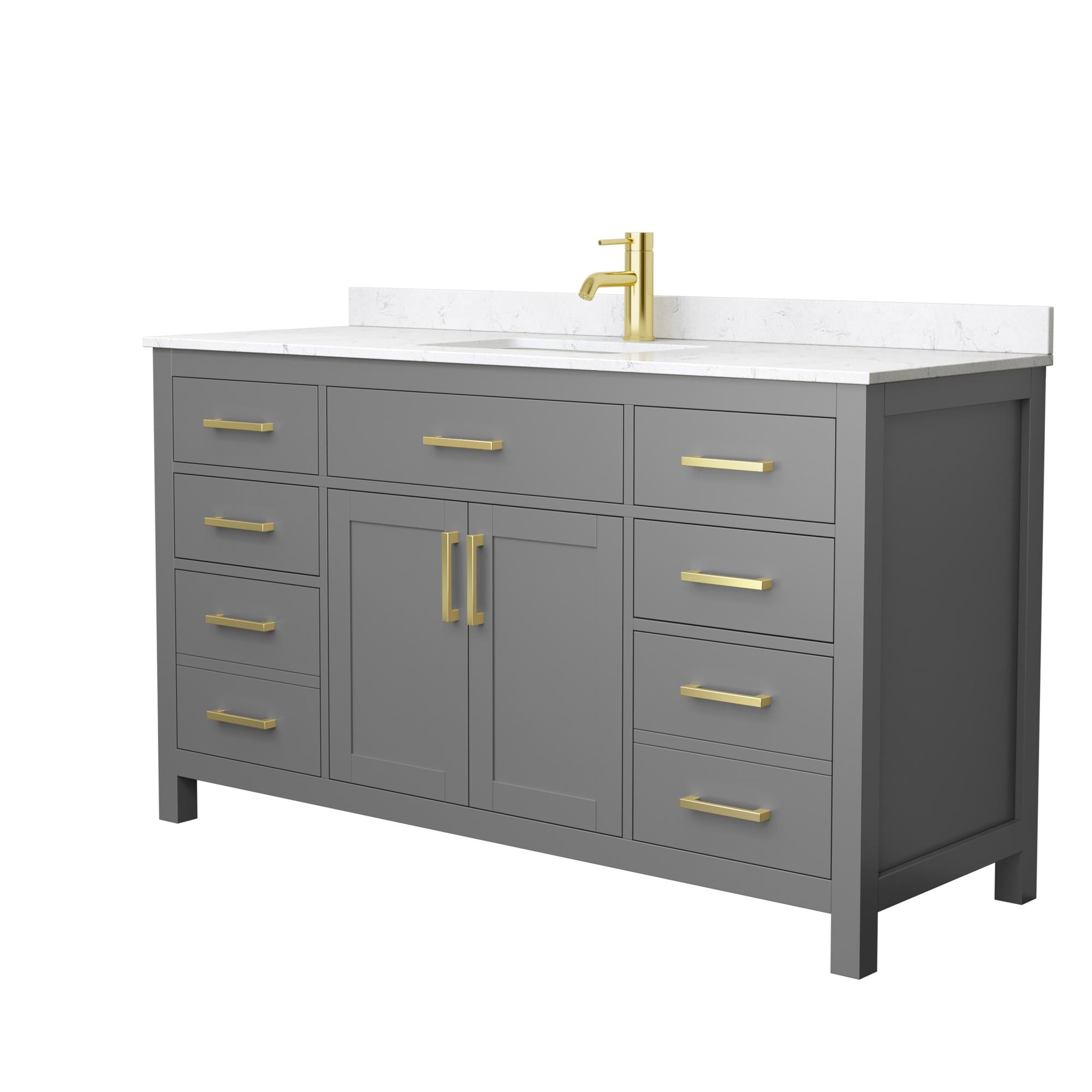 Wyndham Collection WCG242460SGGCCUNSMXX Bath-Vanity-Combo - View #2