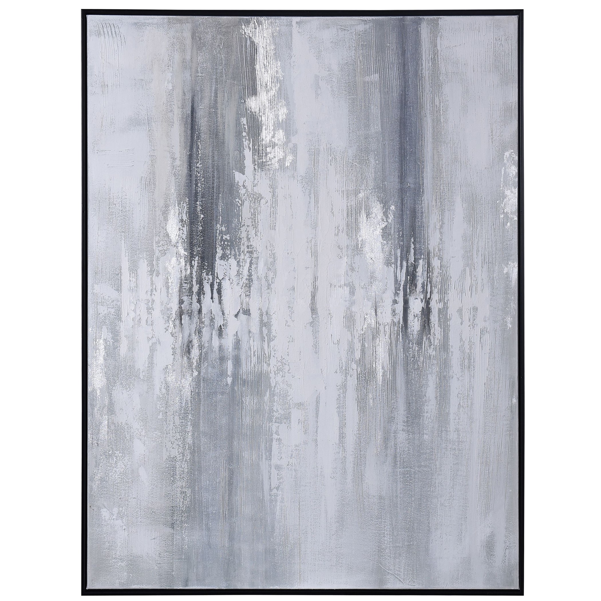 StyleCraft Home Collection WI33890DS Black Framed 47-in H x 35-in W Abstract Print on Canvas