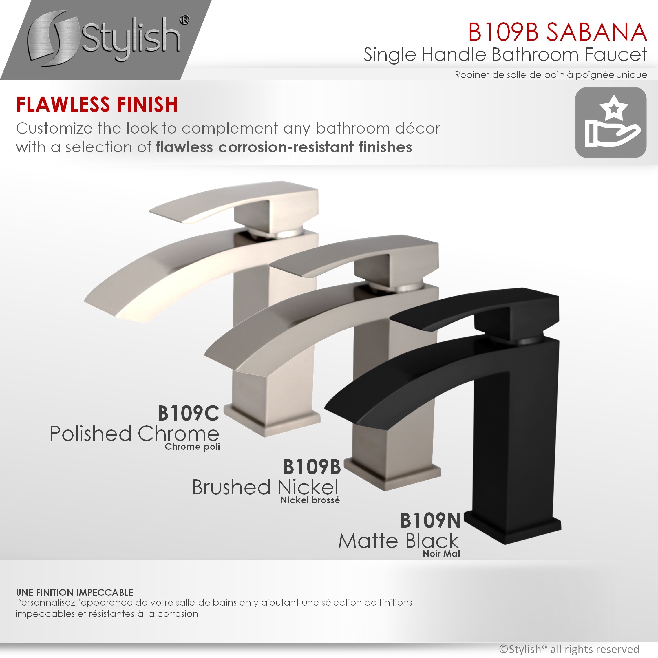 Stylish B-109B Lavatory-Faucets - View #8