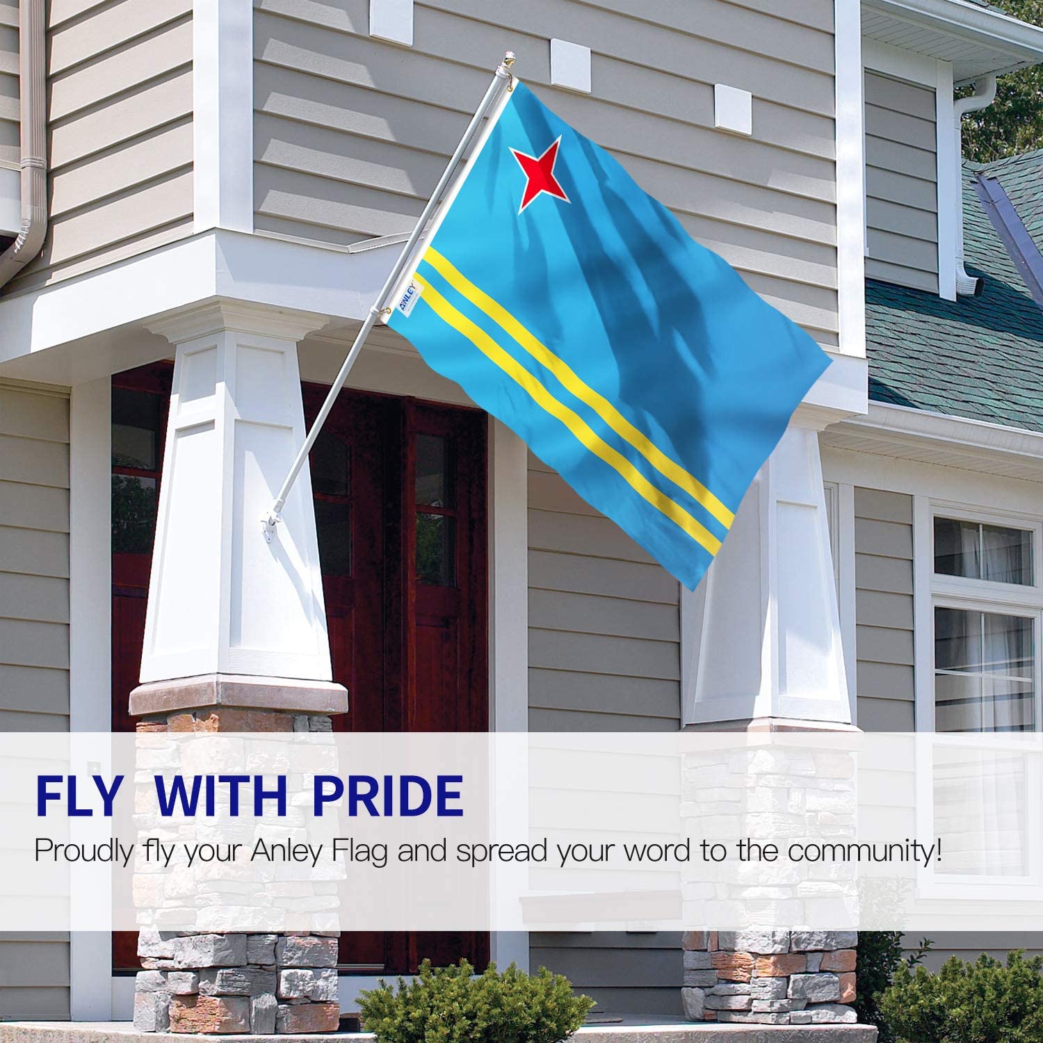 Anley A.FLAG.ARUBA Decorative-Banner-Flags - View #2