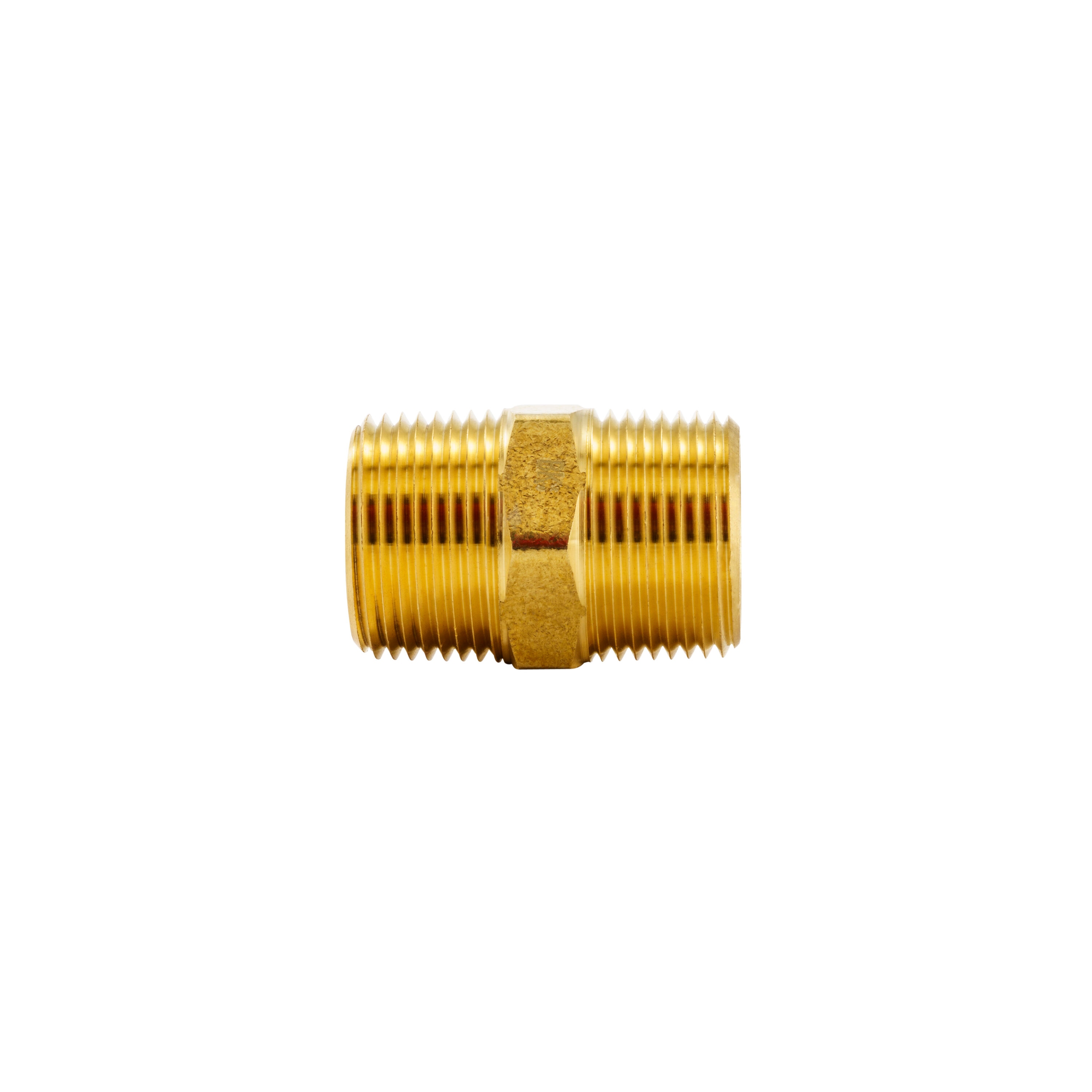 Red Brass, 1 in Nominal Pipe Size, Nipple - 4TJK9
