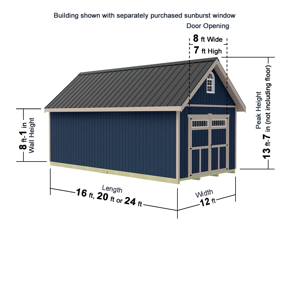 Best Barns GENEVA1216 Wood-Storage-Buildings - View #6