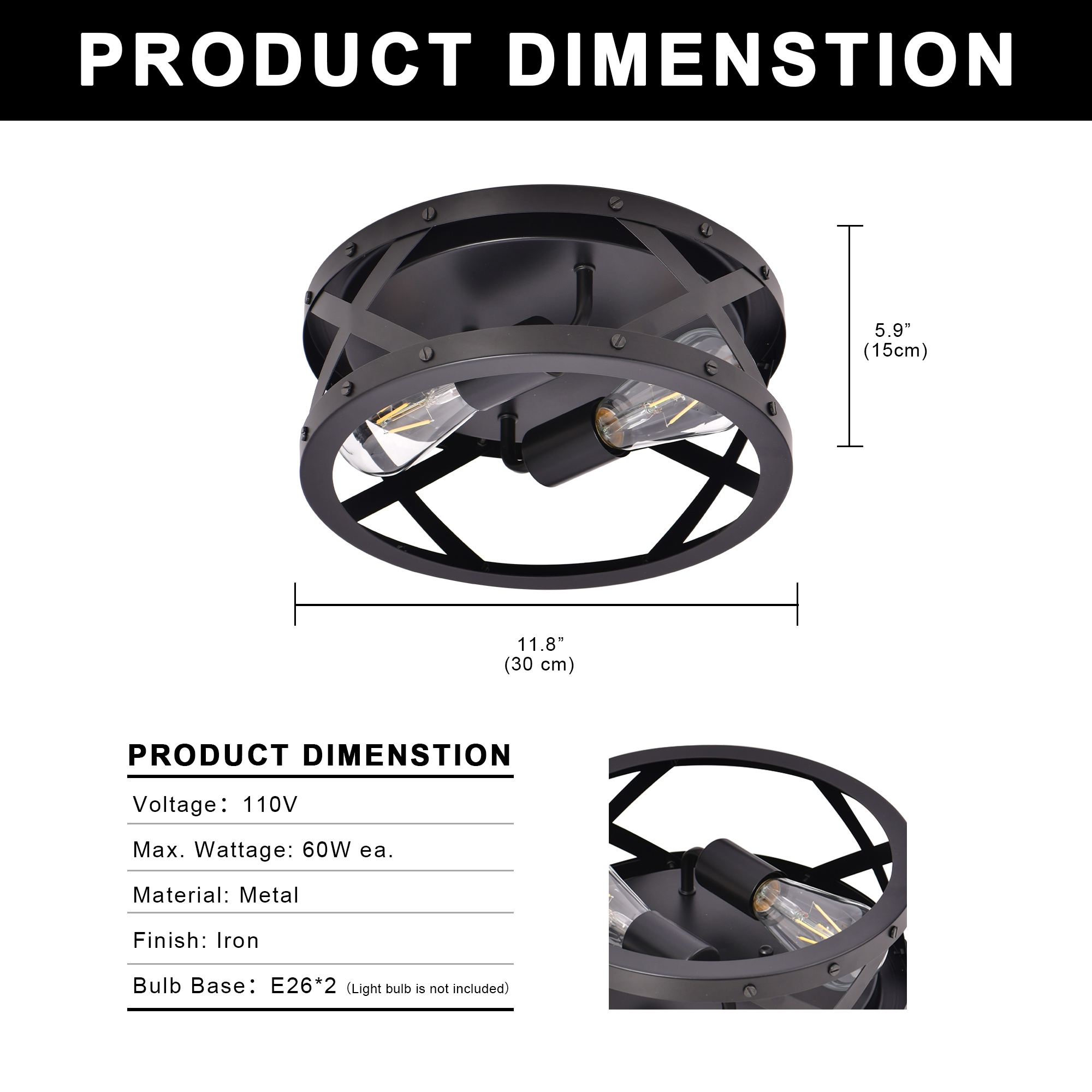 DORESshop LSC-CL019 flushmounts - View #3