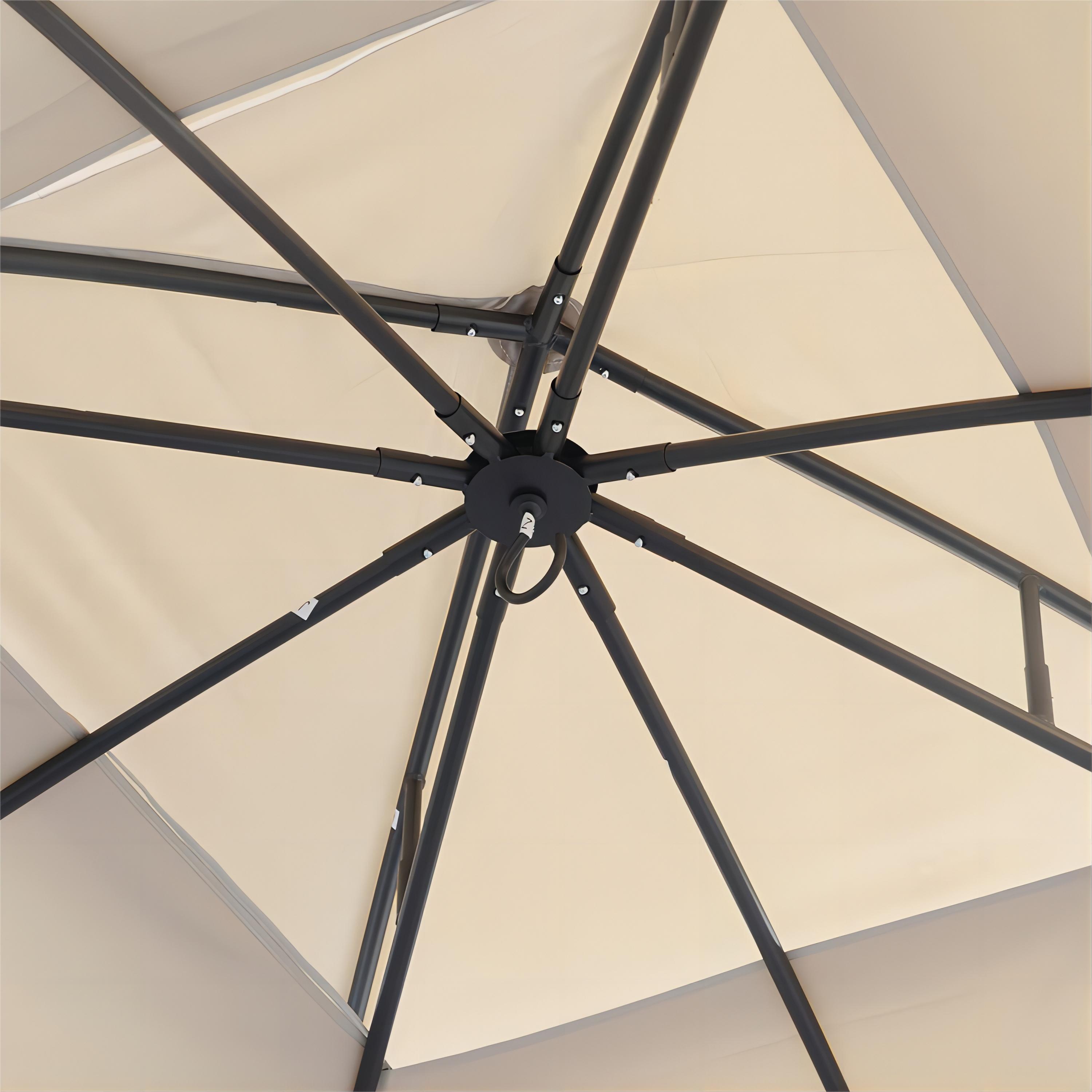 Forclover MONMBY045GY Wood-Resin-Gazebos - View #8
