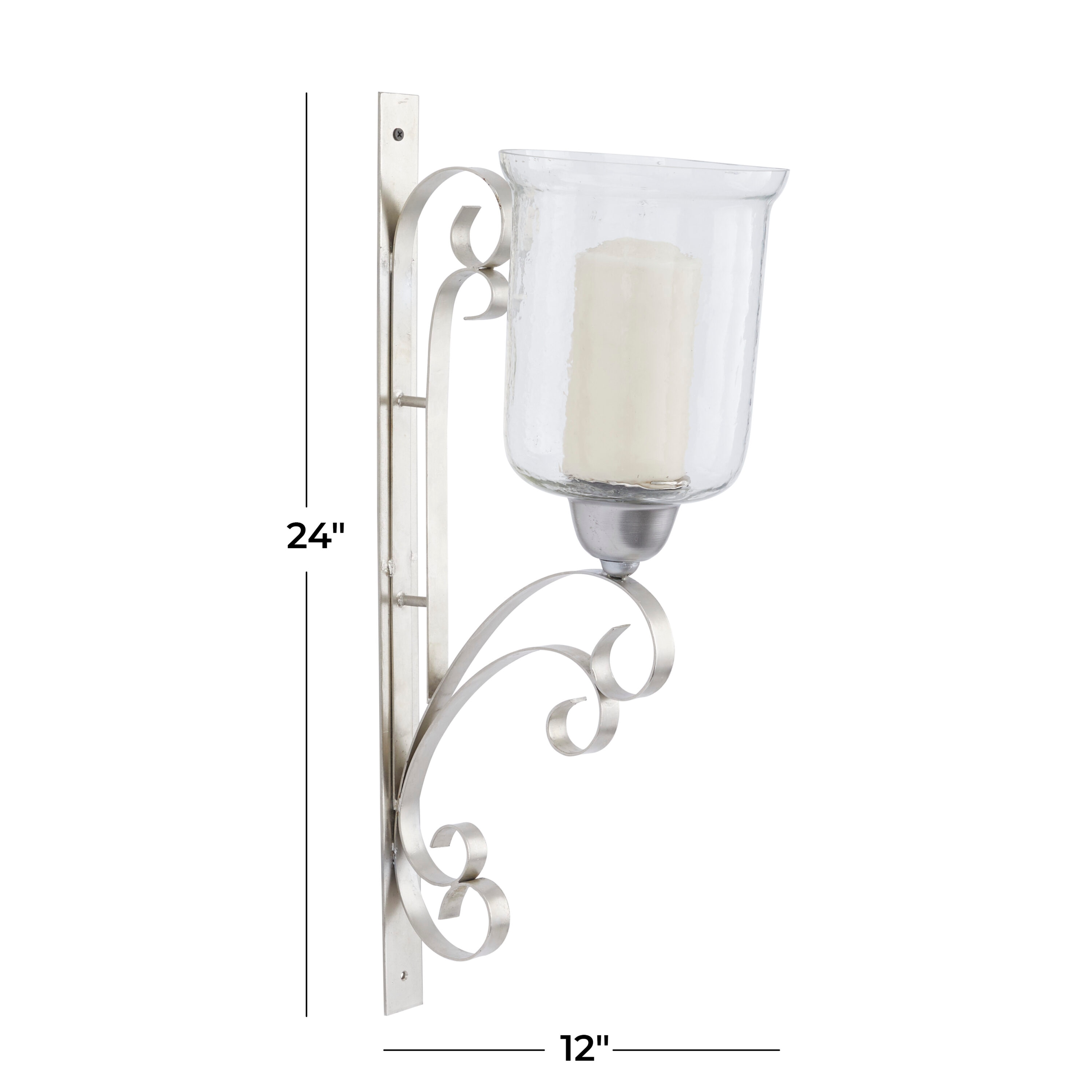 Grayson Lane 1 Candle Metal Sconce Candle Holder in the Candle Holders  department at