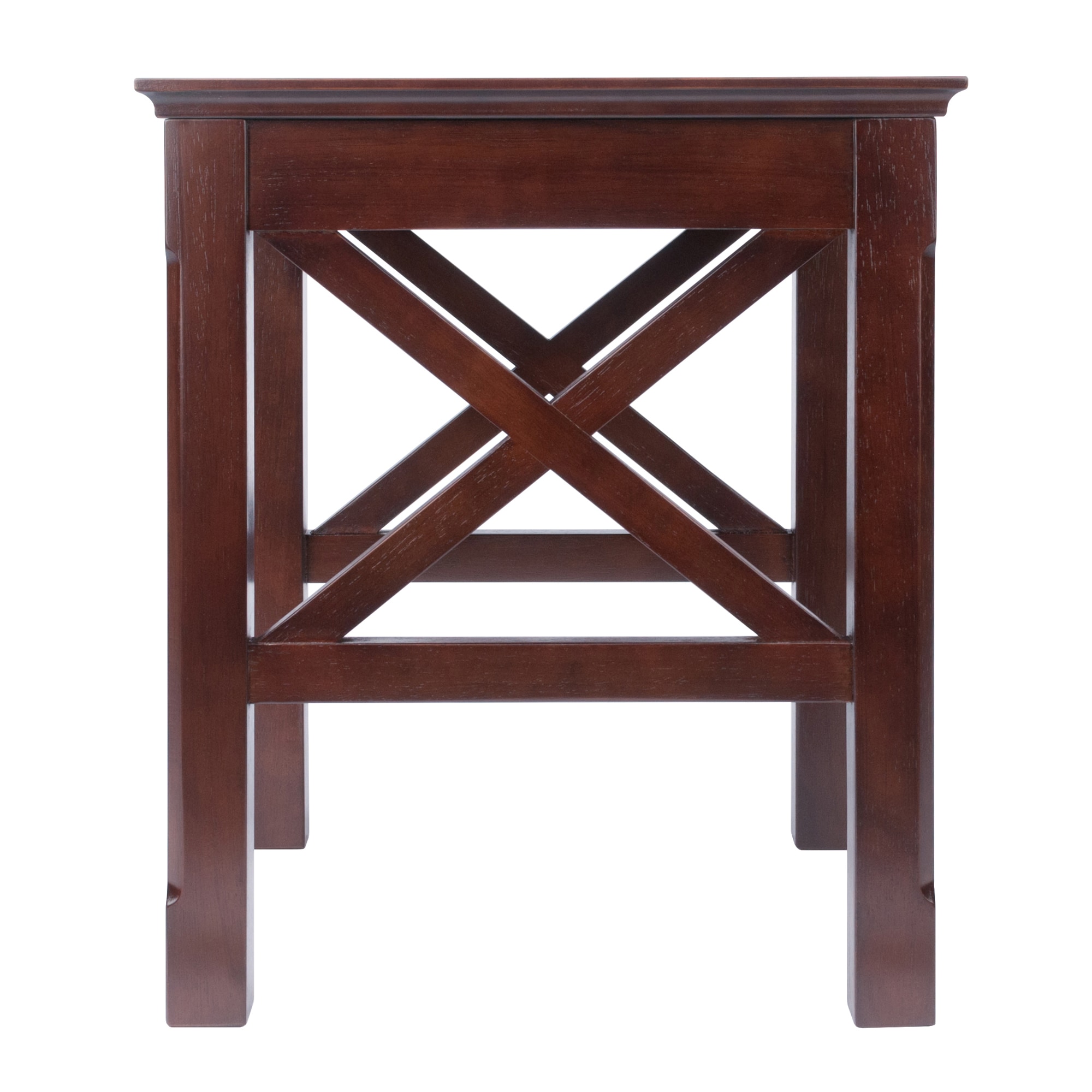 Cappuccino Wood 3-Piece Rectangular Nesting Tables